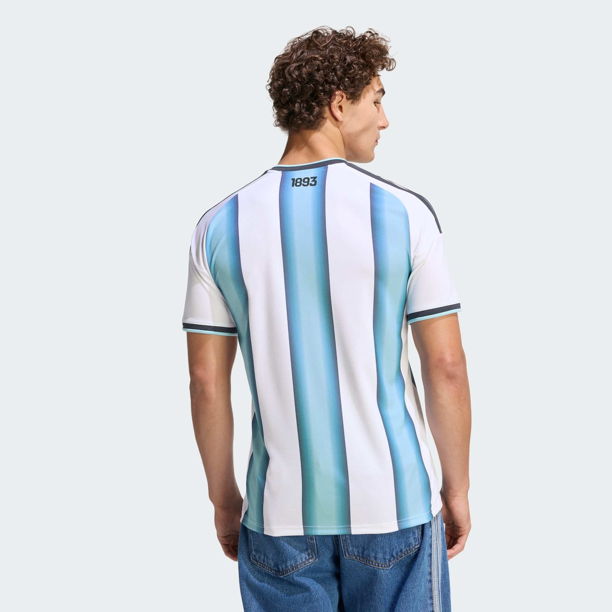 Camisa Argentina I 2026 - Torcedor Masculina - Branca e Azul