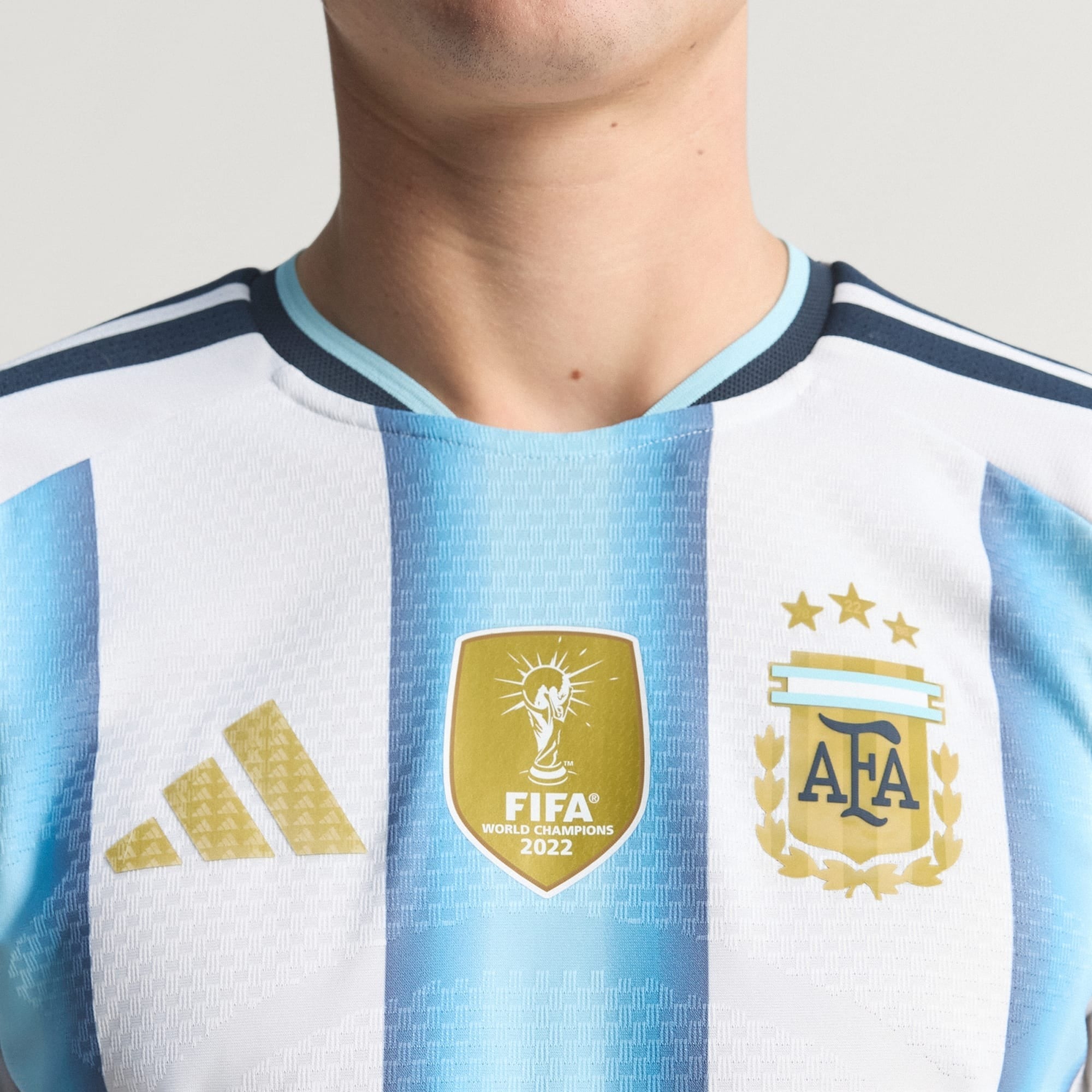 Camisa Argentina I 2026 - Jogador Masculina - Branca e Azul