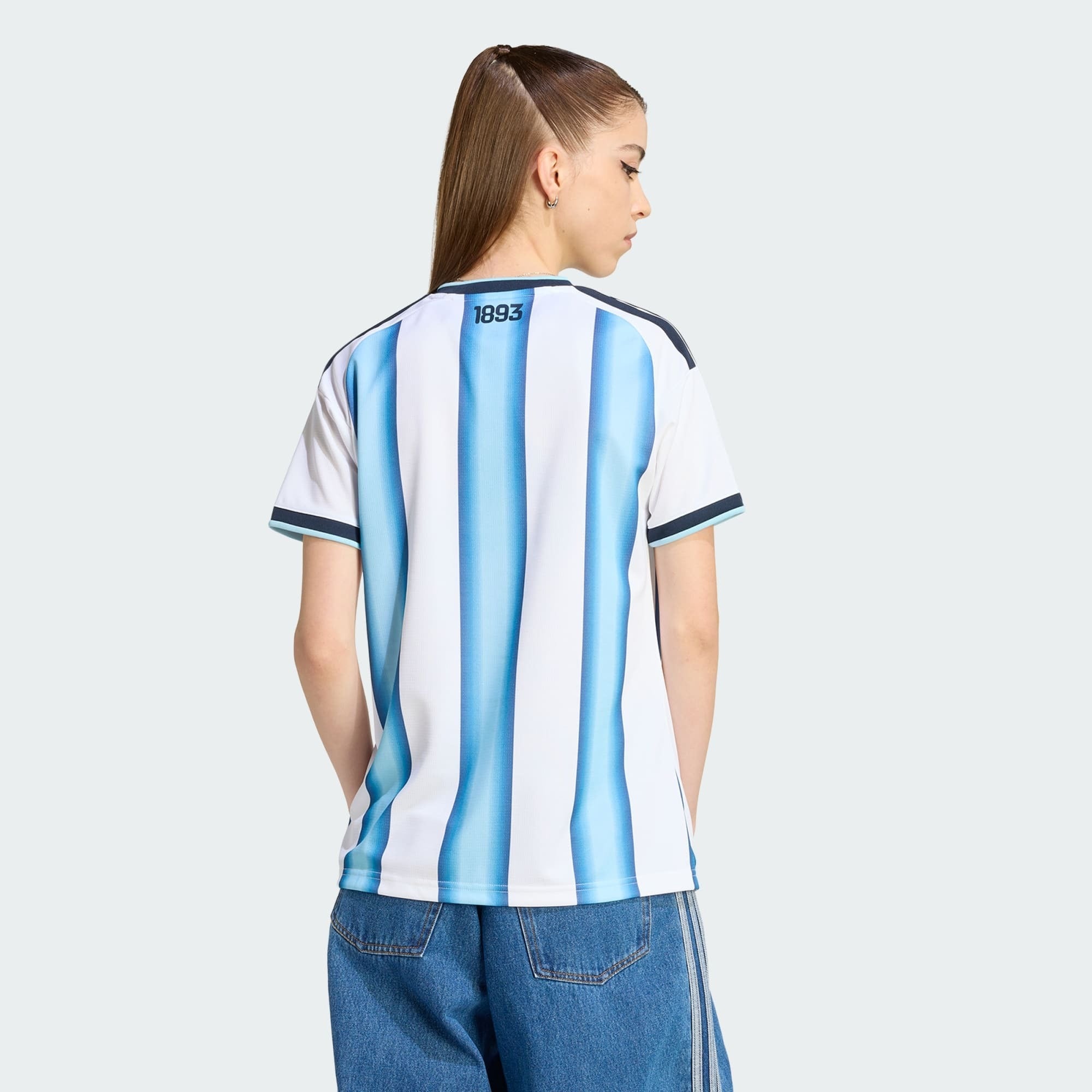 Camisa Argentina I 2026 - Torcedor Feminina - Branca e Azul