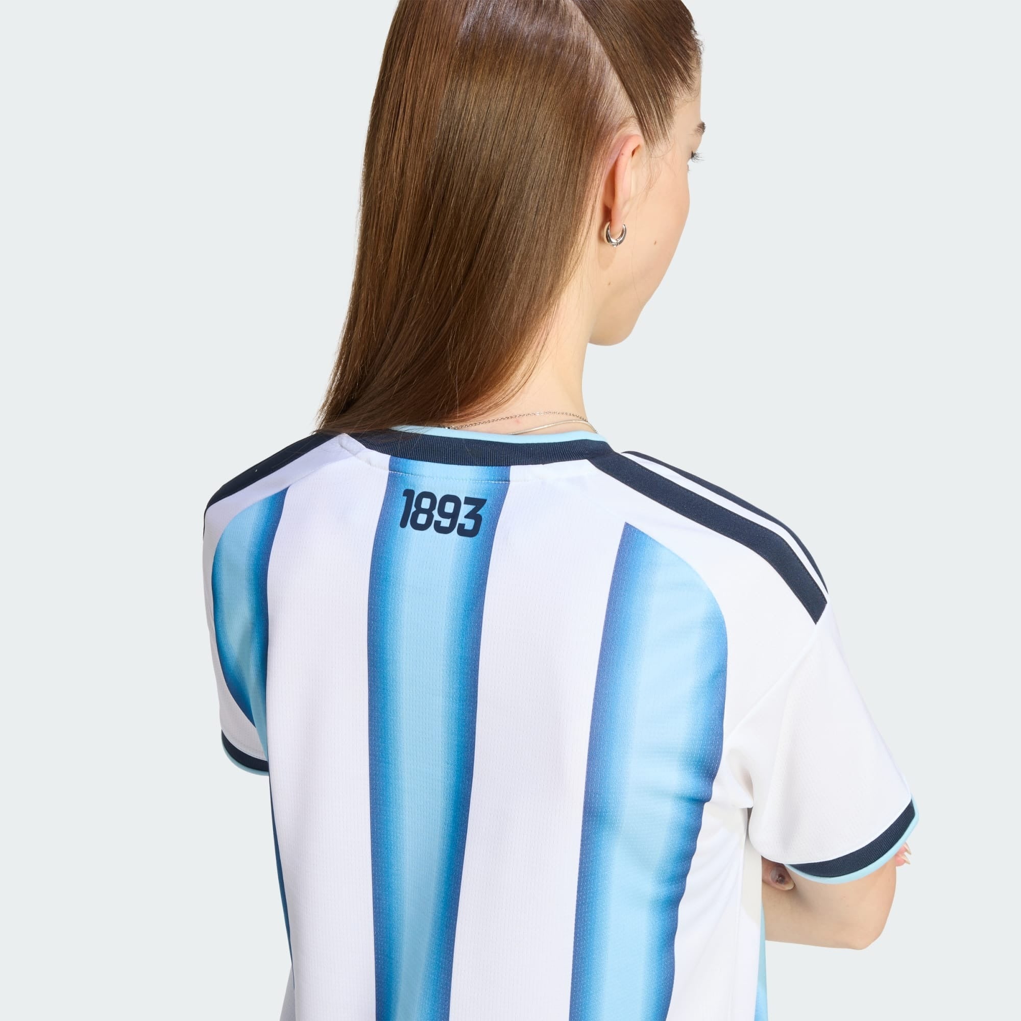 Camisa Argentina I 2026 - Torcedor Feminina - Branca e Azul