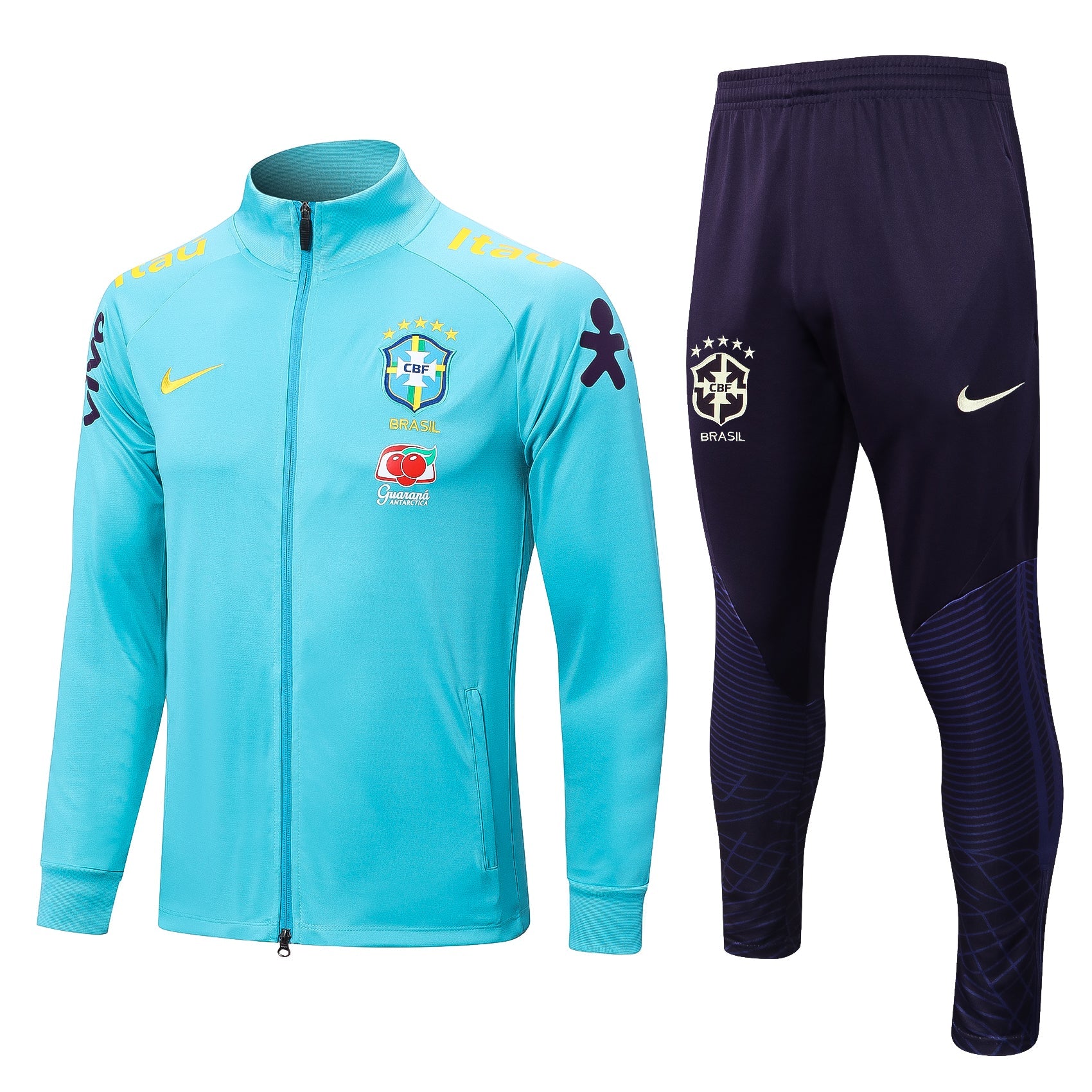 Conjunto Agasalho Treino Brasil 24/25 Azul Claro