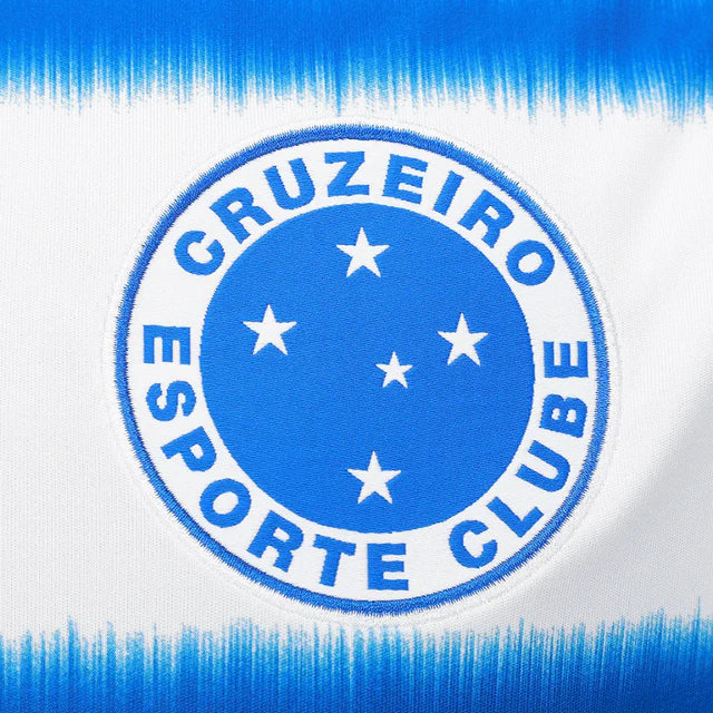 Camisa Cruzeiro II 25/26 Torcedor Masculina Branco e Azul Patrocínios