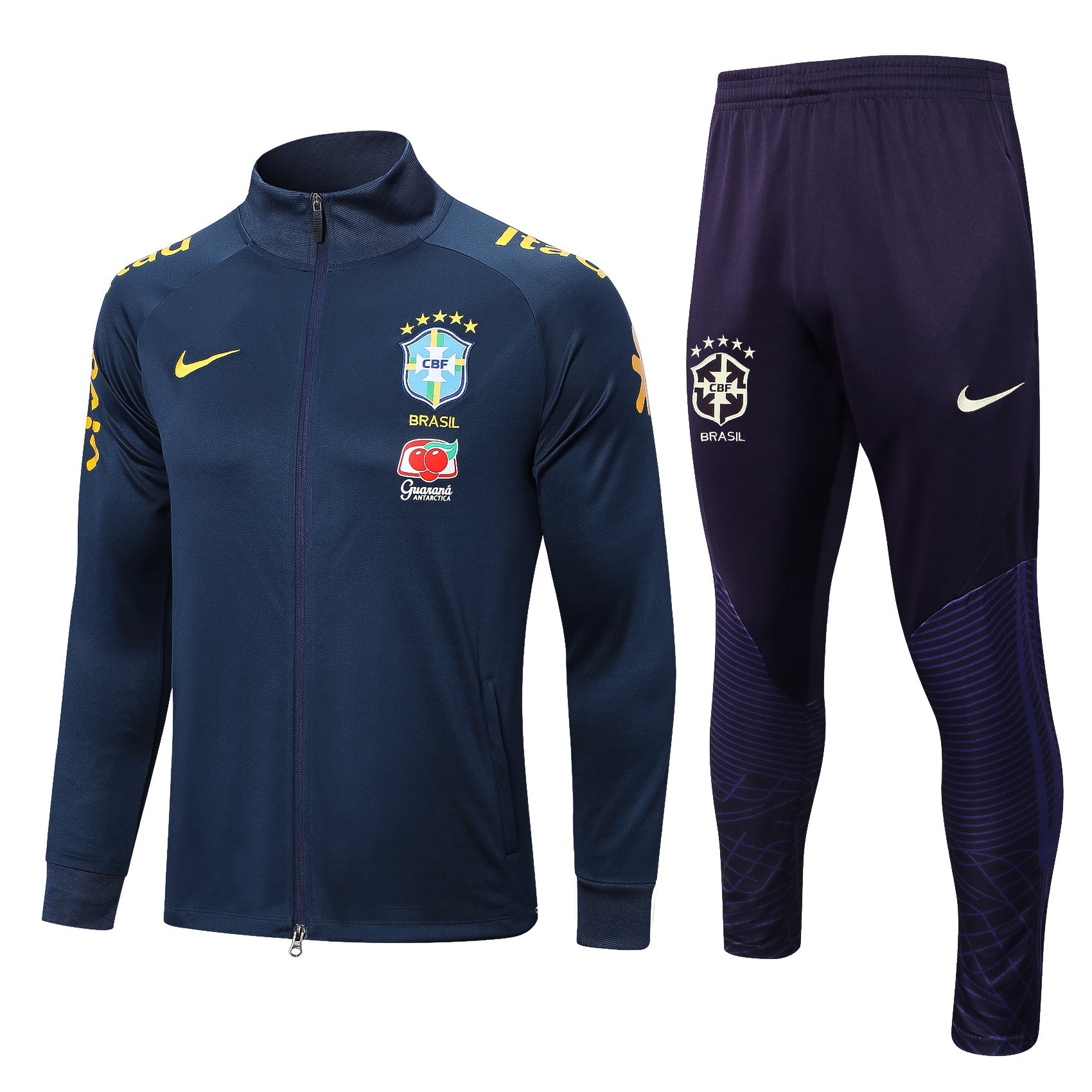 Conjunto Agasalho Treino Brasil 24/25 Azul Marinho
