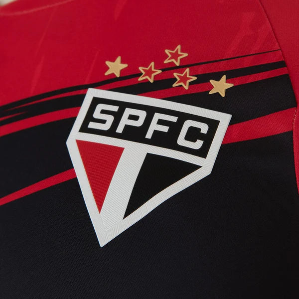 Camisa São Paulo Goleiro 25/26 Masculina Vermelho e Preto