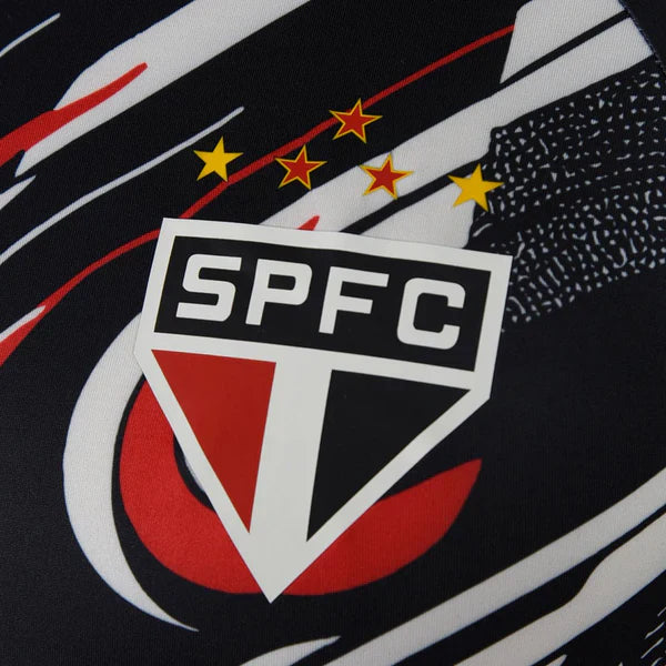 Camisa São Paulo Pré Jogo 25/26 Torcedor Masculina Preto