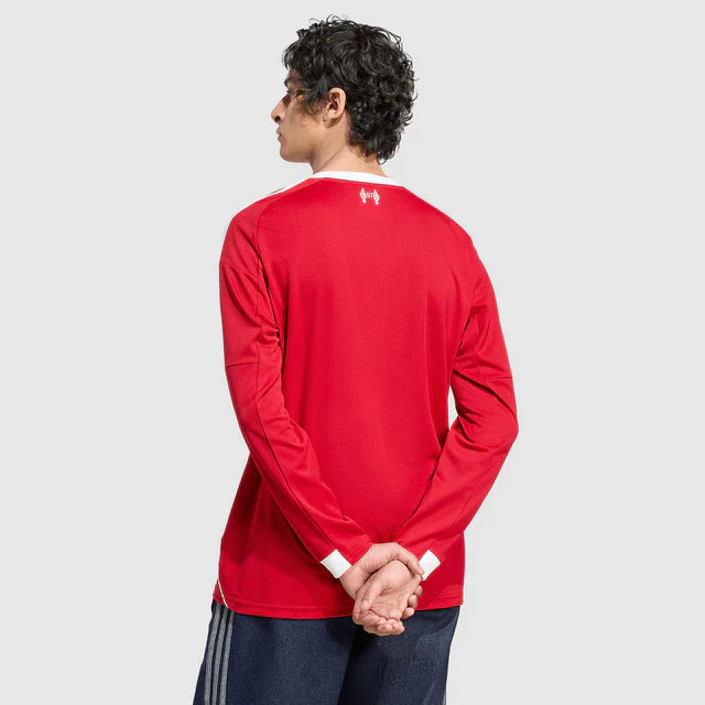 Camisa Manga Longa Liverpool I 25/26 Torcedor Nike Masculina Vermelho