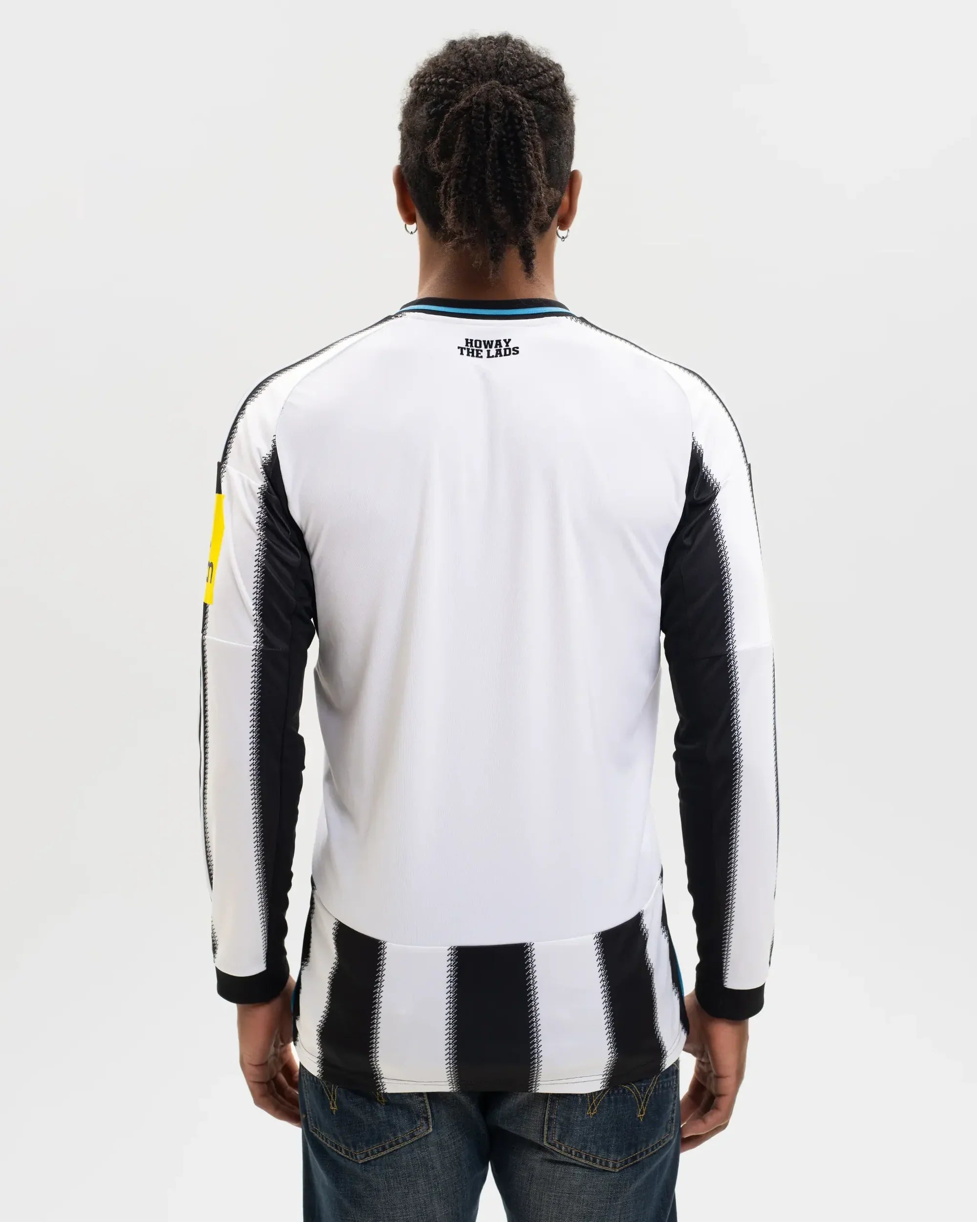 Camisa Manga Longa Newcastle I 25/26 Torcedor adidas Masculina Branco e Preto