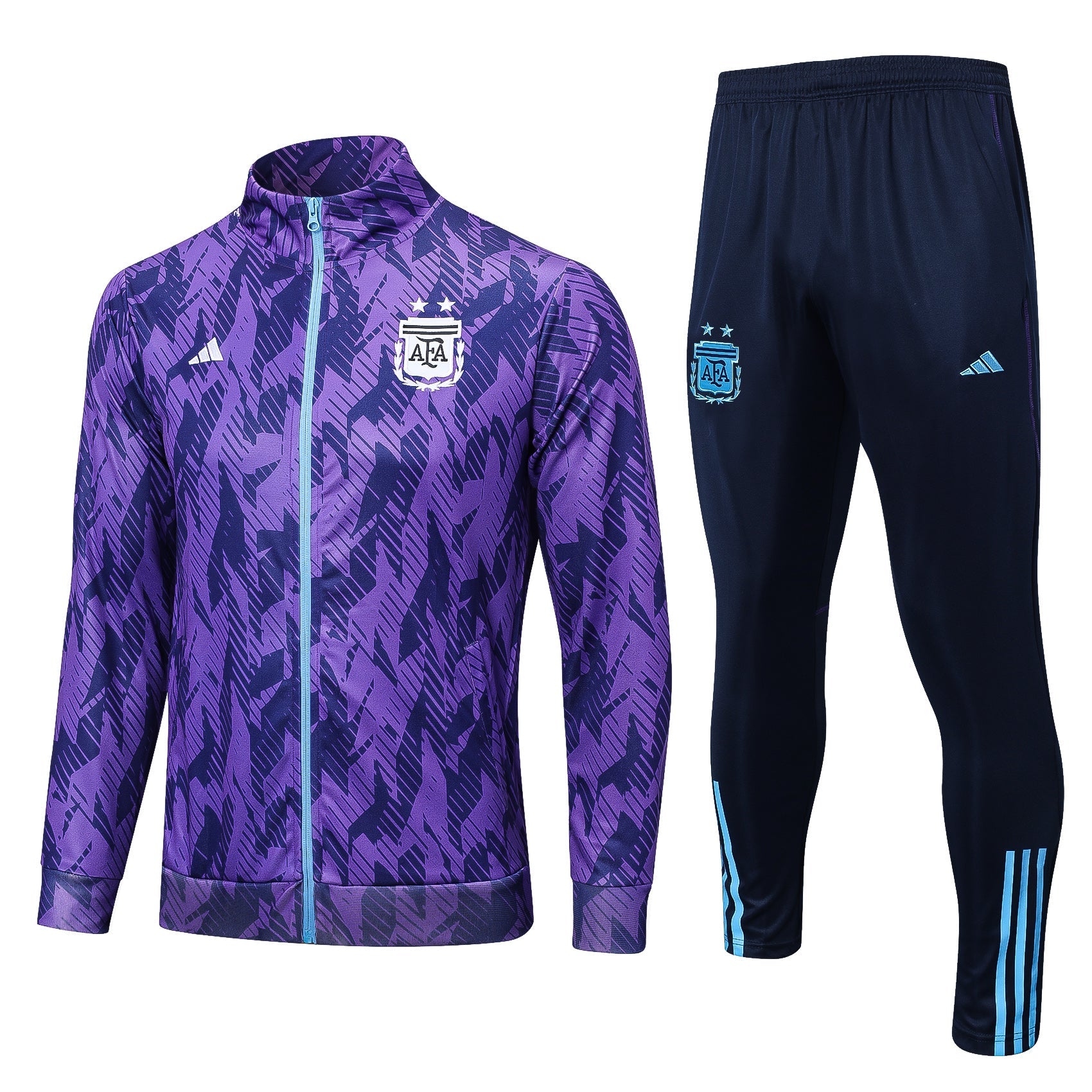 Conjunto Agasalho Treino Argentina 23/24 Roxo