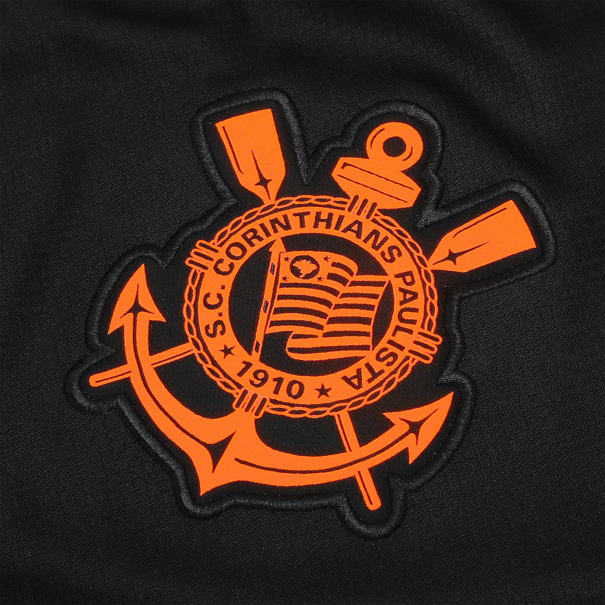 Camisa Nike Corinthians Total 90 III 25/26 Feminina Preto e Laranja