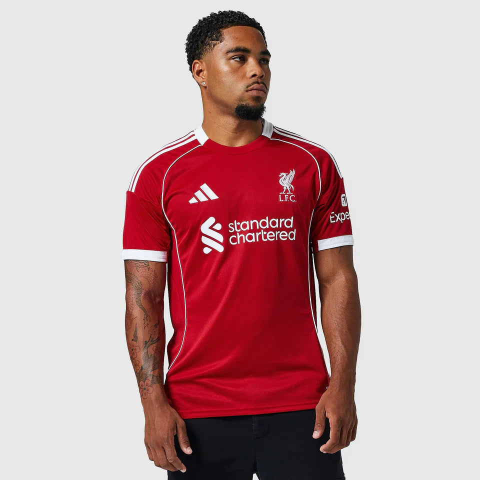 Camisa Liverpool I 25/26 Torcedor Nike Masculina Vermelho