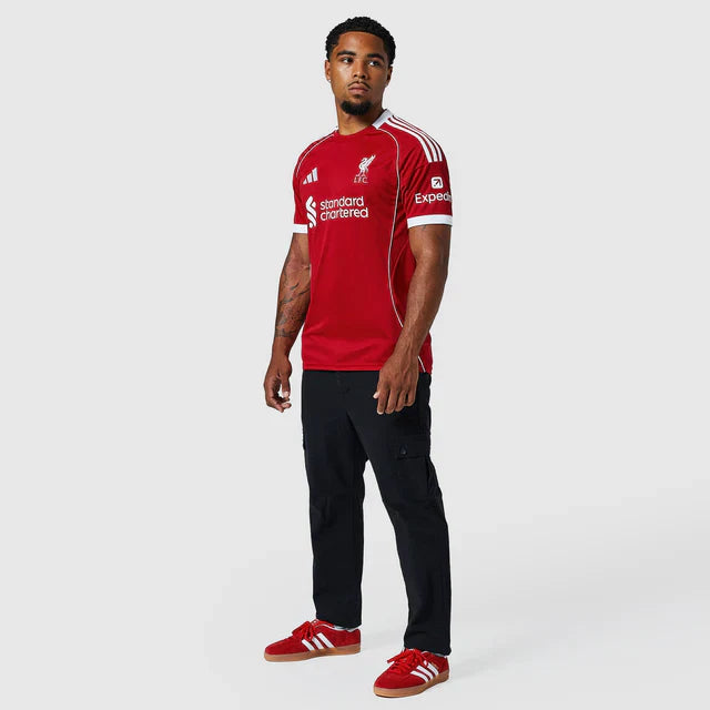 Camisa Liverpool I 25/26 Torcedor Nike Masculina Vermelho