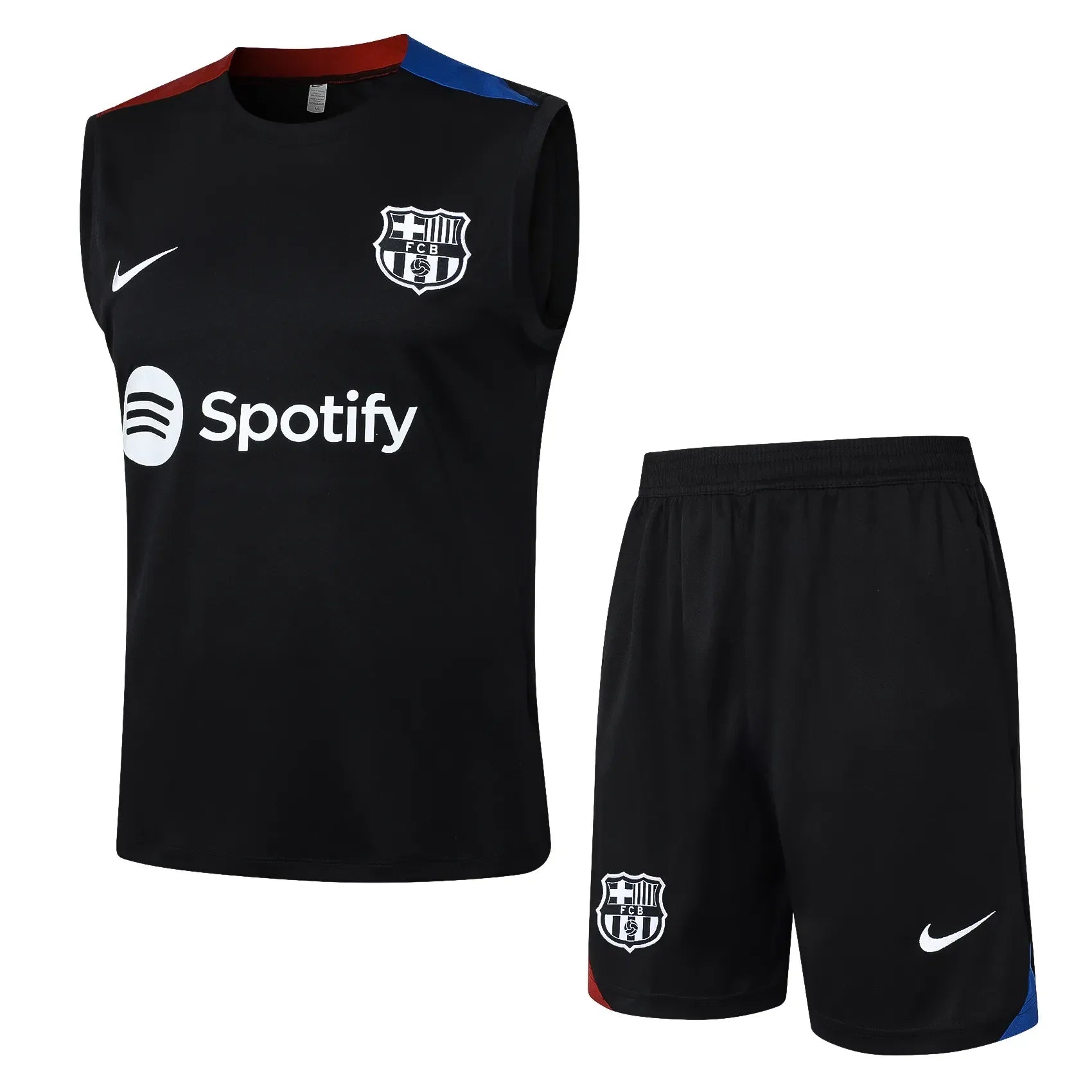 Conjunto Barcelona Treino Regata 24/25 Preto