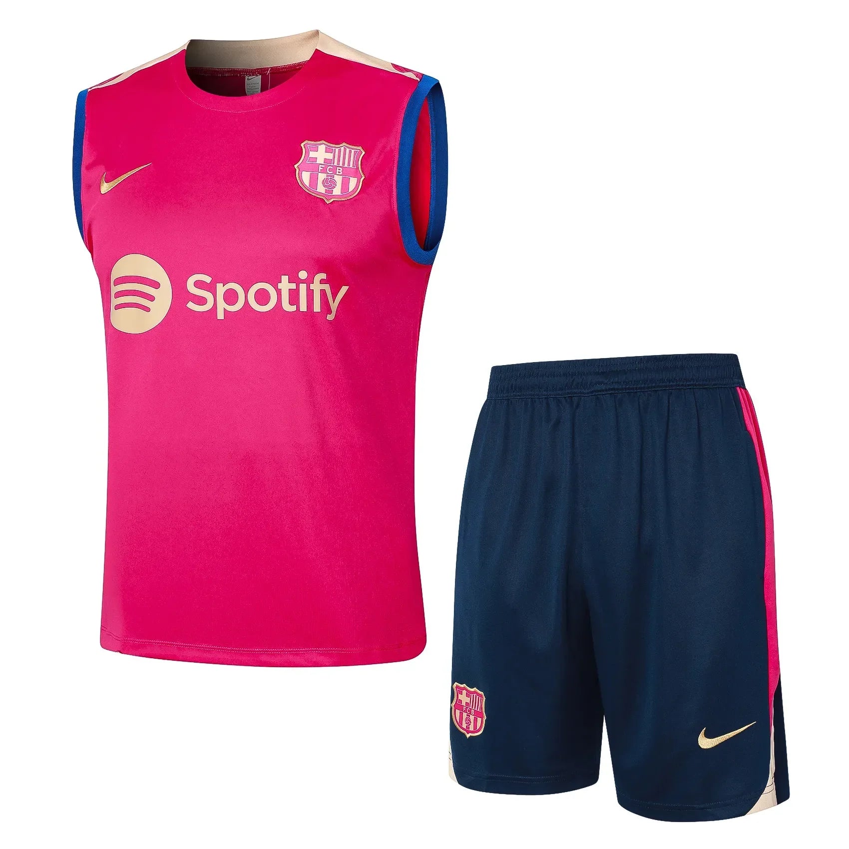 Conjunto Barcelona Treino Regata 24/25 Rosa