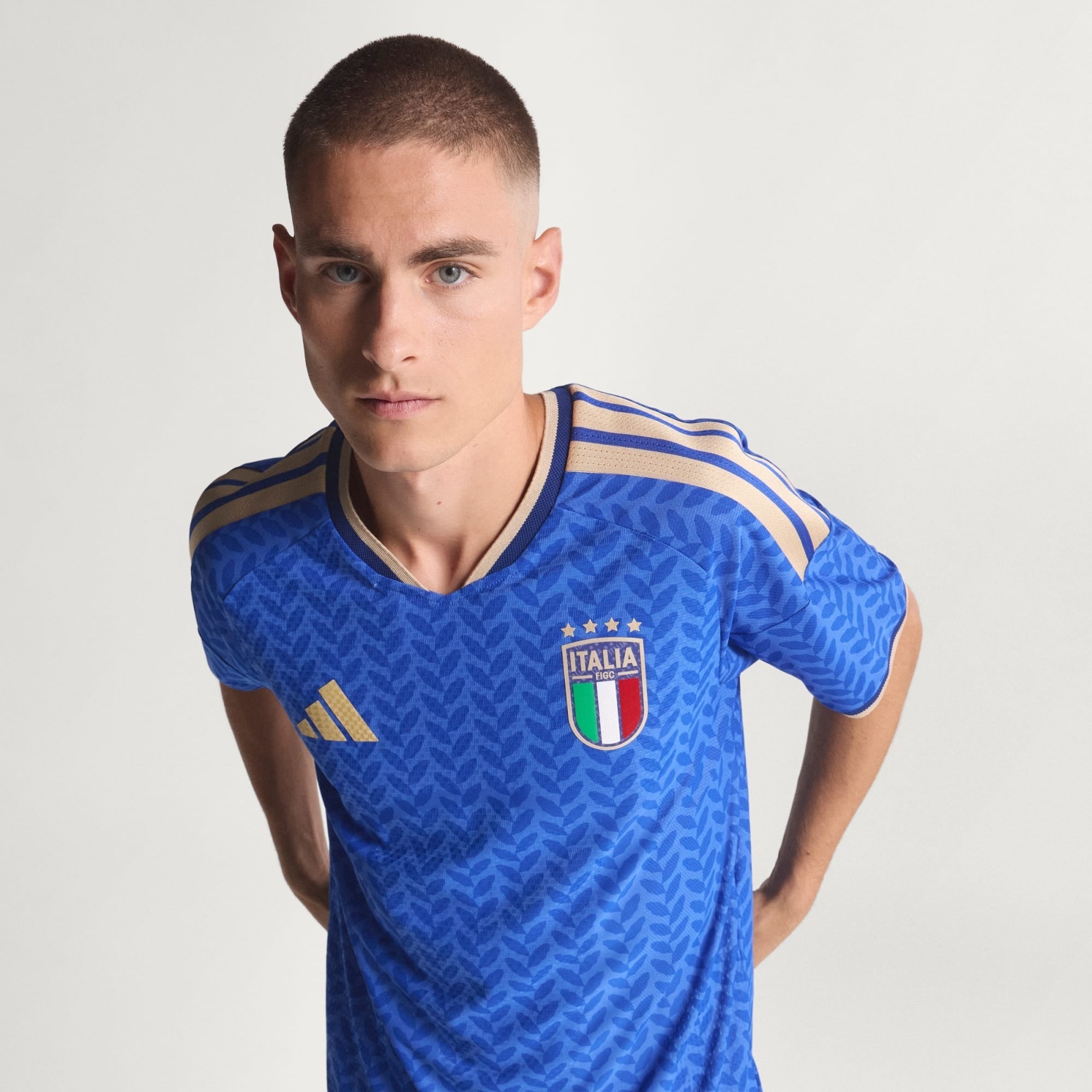 Camisa Itália I 2026 - Jogador Masculina - Azul