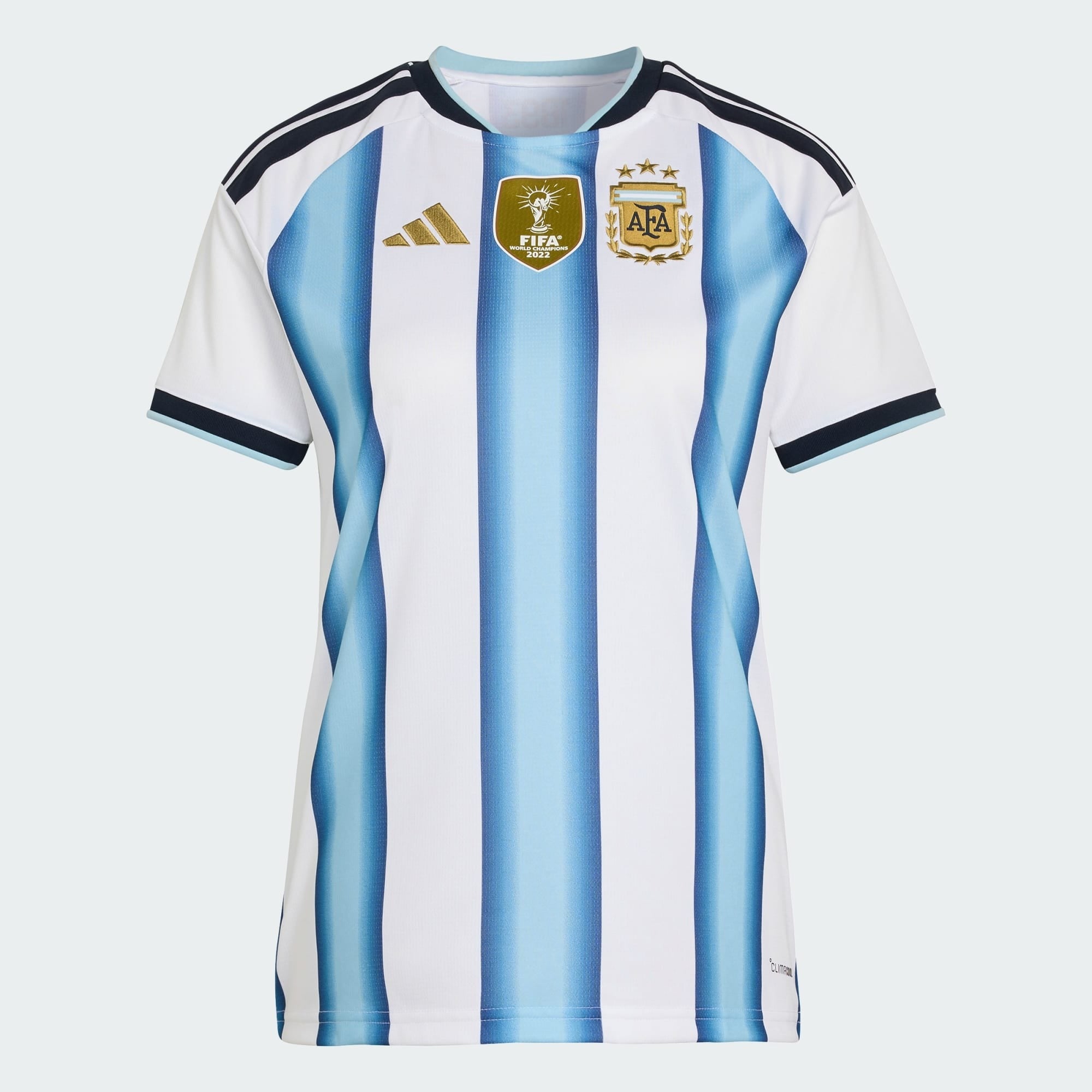 Camisa Argentina I 2026 - Torcedor Feminina - Branca e Azul