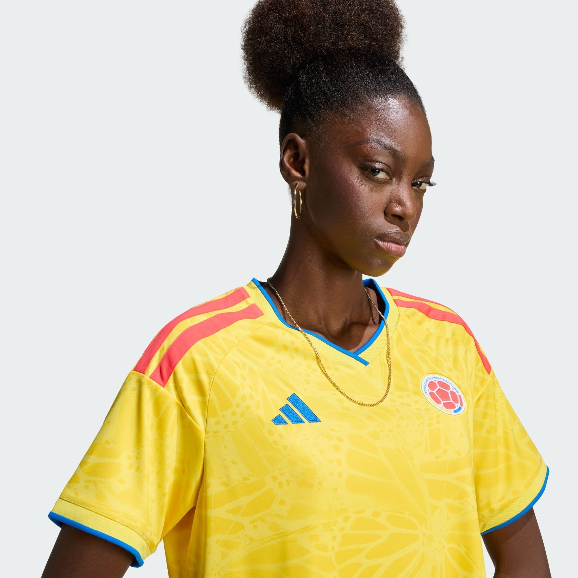 Camisa Colômbia I 2026 - Torcedor Feminina- Amarela