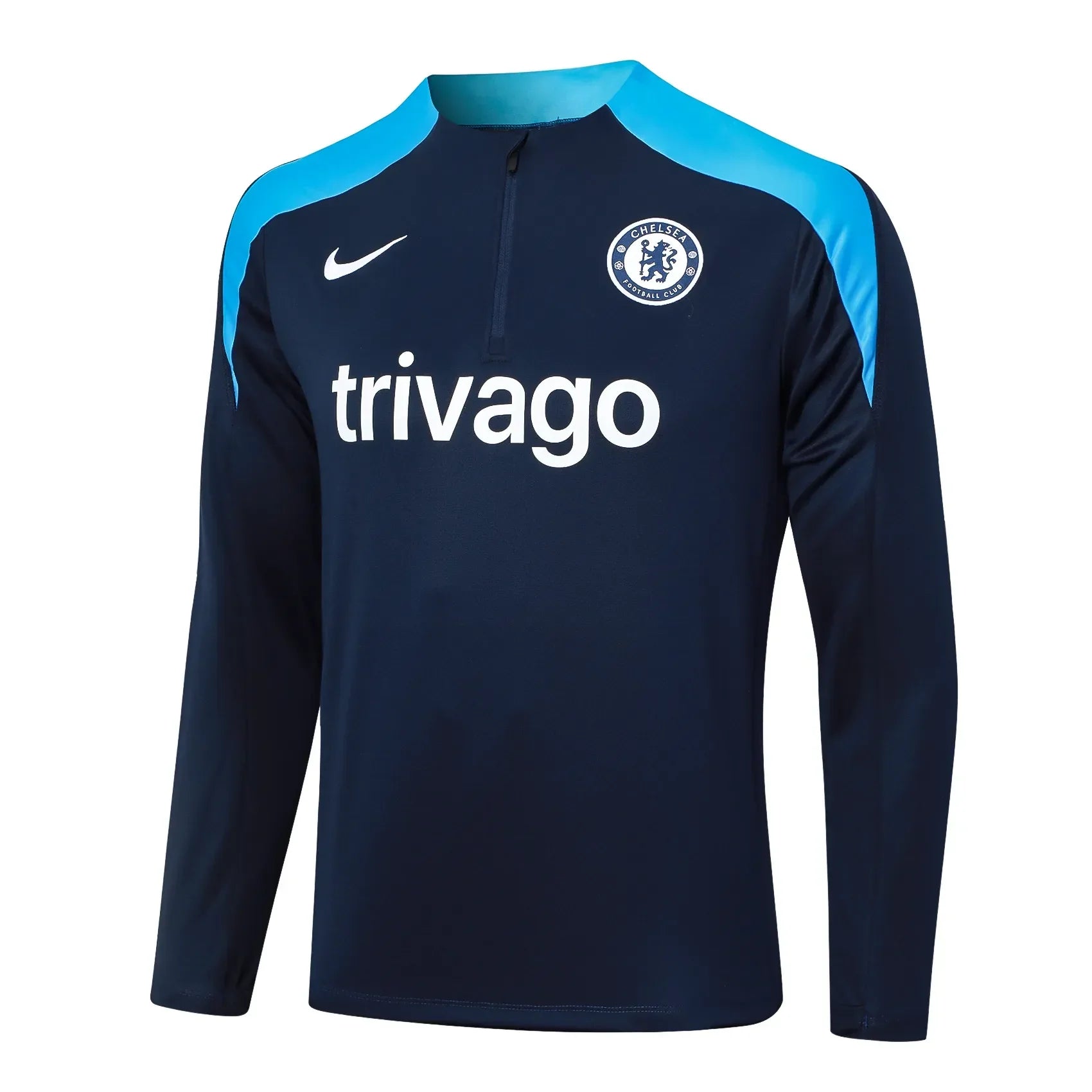 Conjunto Agasalho Treino Chelsea 24/25 Azul Escuro