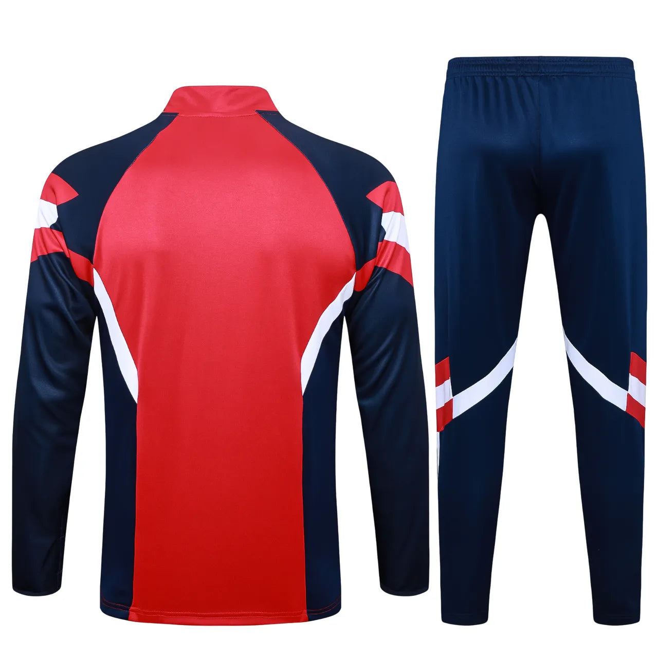 Conjunto Agasalho Treino Arsenal 24/25 Vermelho e Azul Escuro