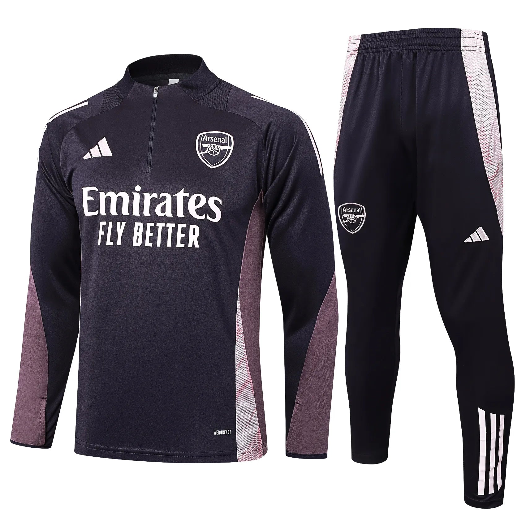 Conjunto Agasalho Treino Arsenal 24/25 Roxo Escuro