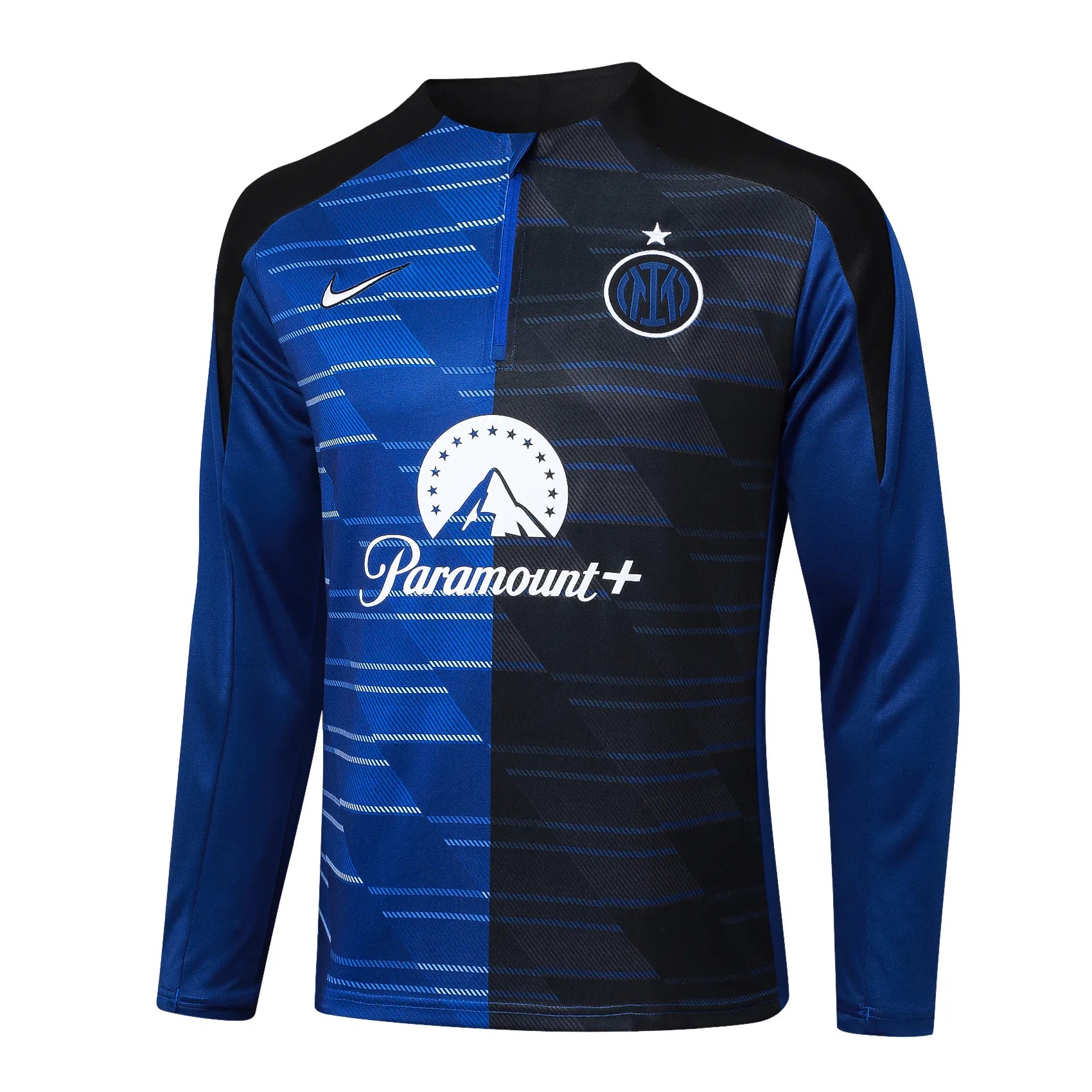 Conjunto Agasalho Treino Inter de Milão 24/25 Azul e Preto