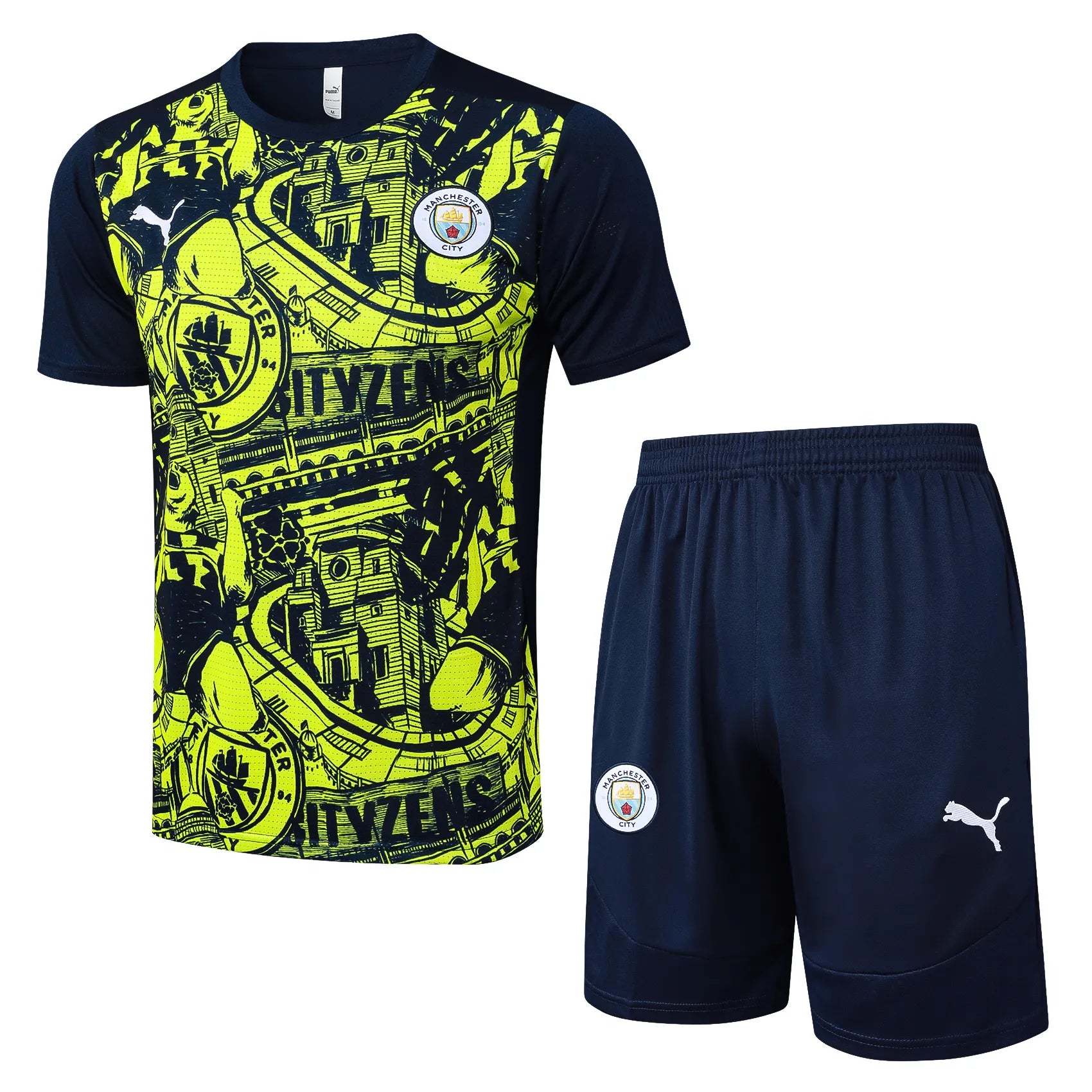 Conjunto Manchester City Treino 24/25 Amarelo