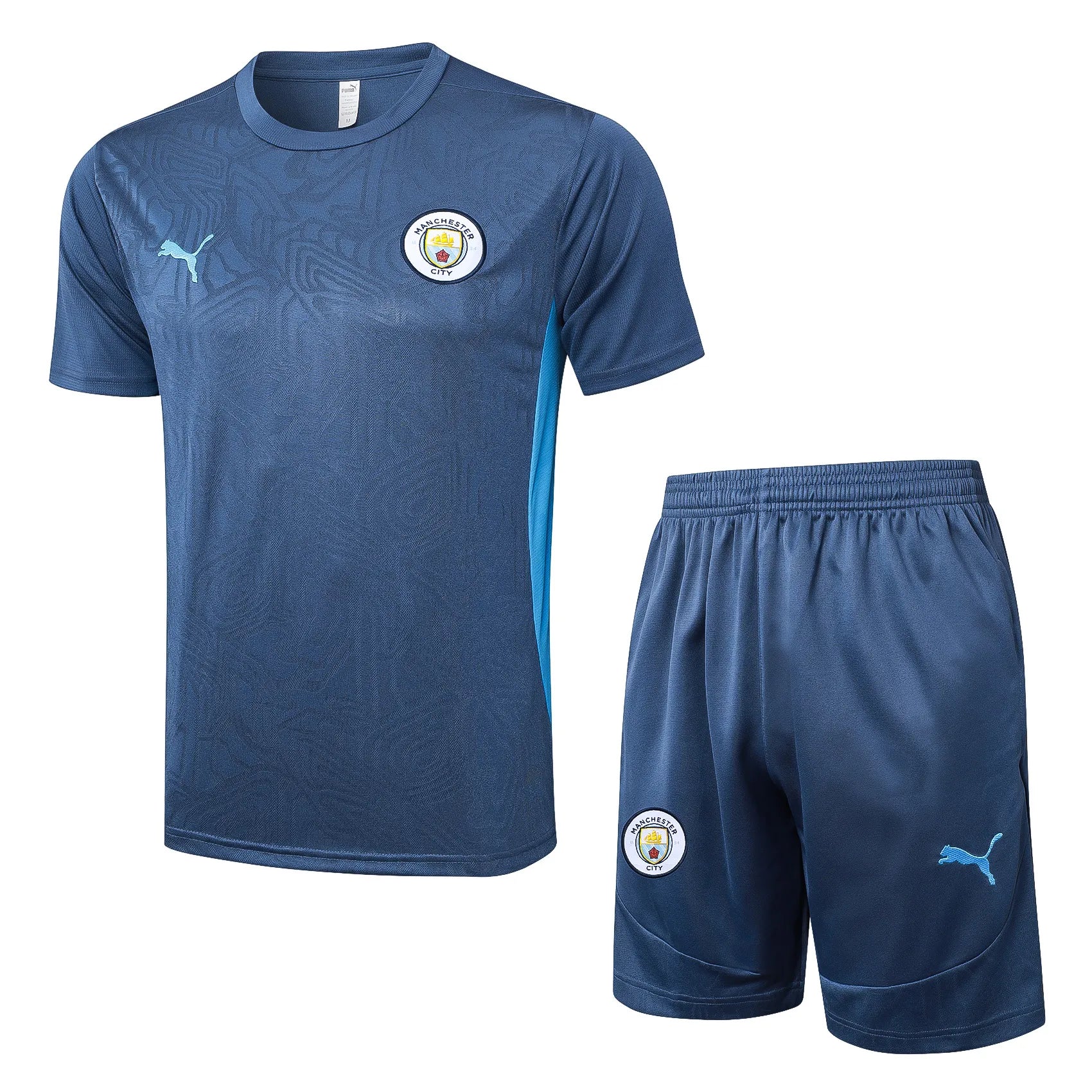 Conjunto Manchester City Treino 24/25 Azul Escuro
