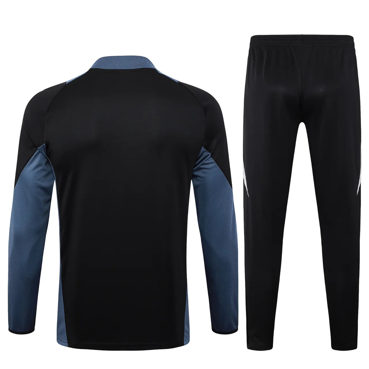 Conjunto Agasalho Treino Manchester United 24/25 Preto e Cinza