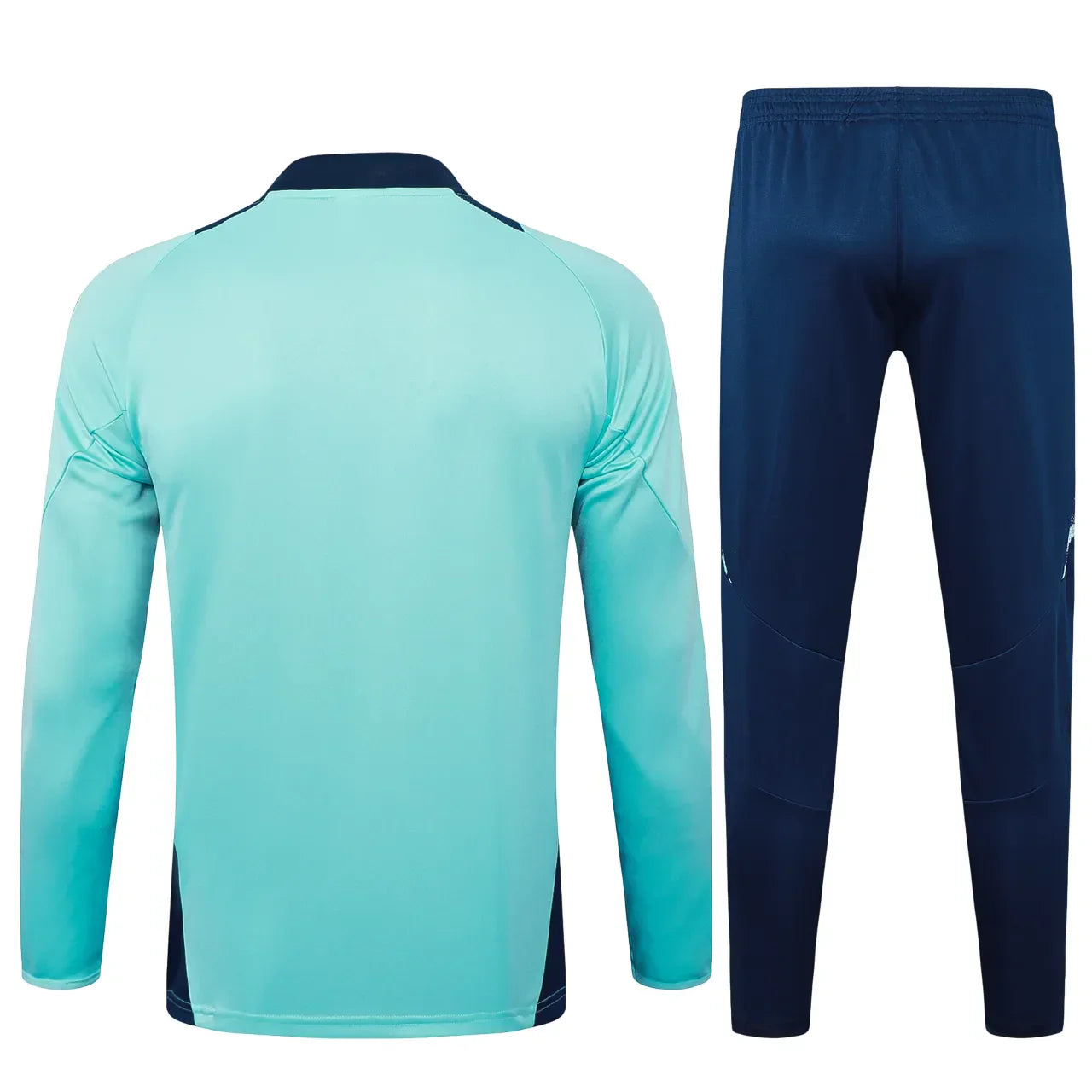 Conjunto Agasalho Treino Manchester United 24/25 Azul Turquesa