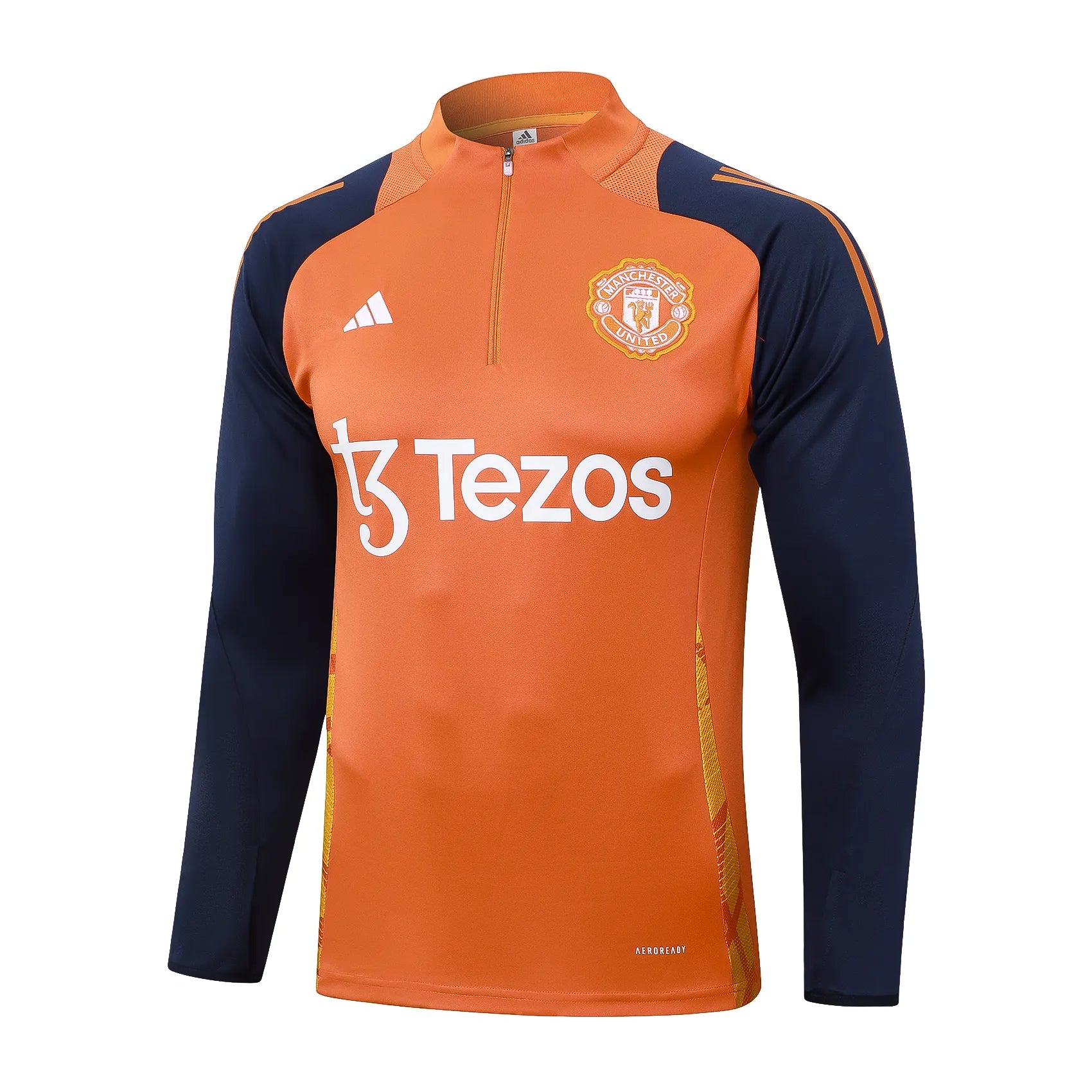 Conjunto Agasalho Treino Manchester United 24/25 Laranja