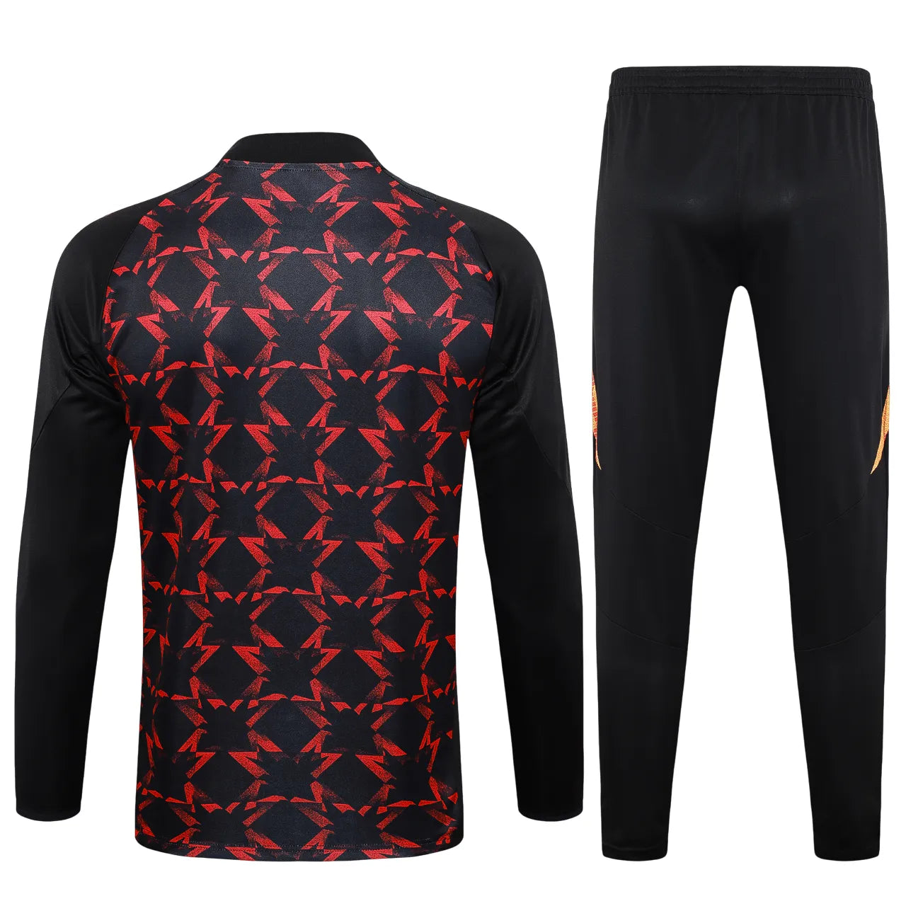 Conjunto Agasalho Treino Manchester United 24/25 Vermelho e Preto