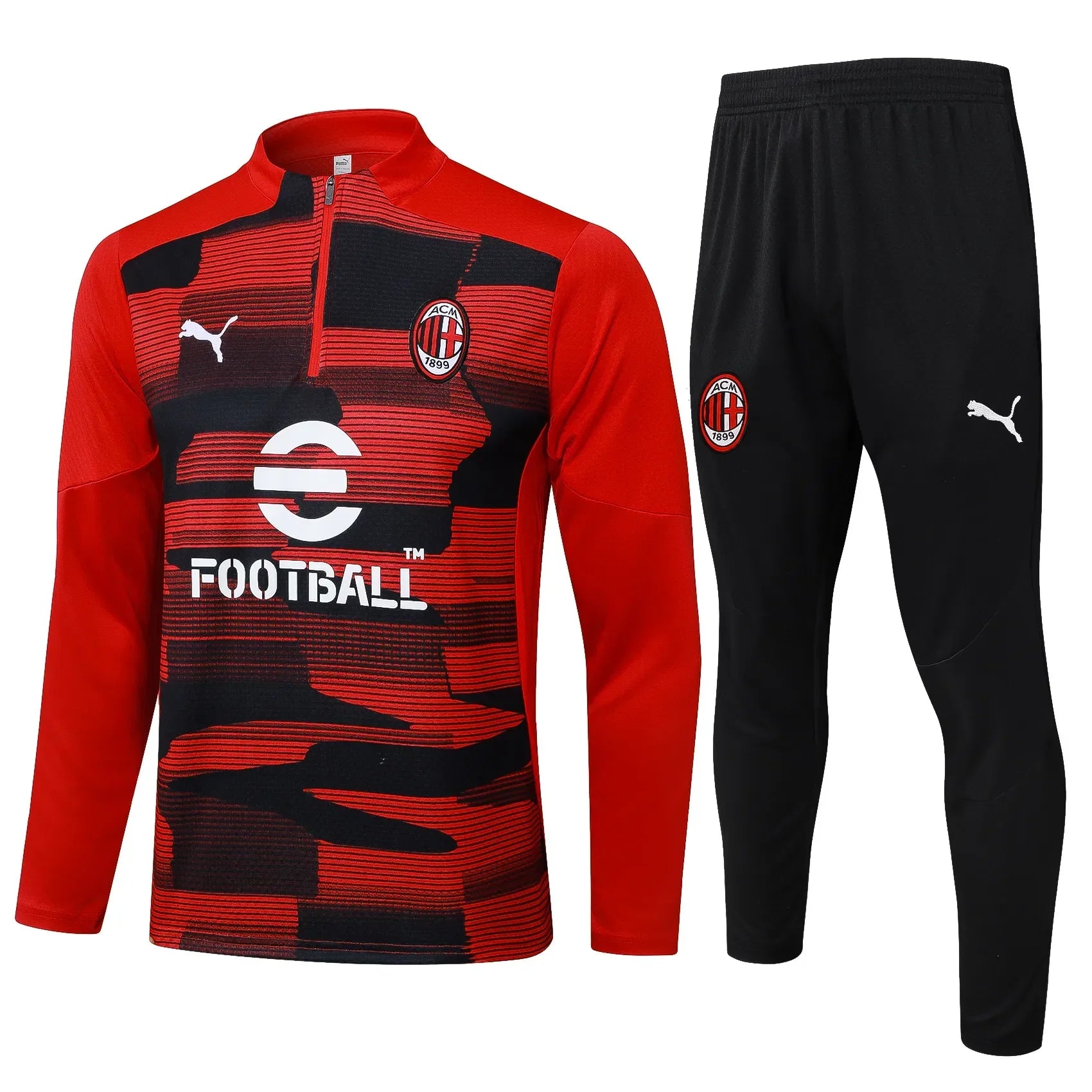 Conjunto Agasalho Treino Milan 24/25 Vermelho