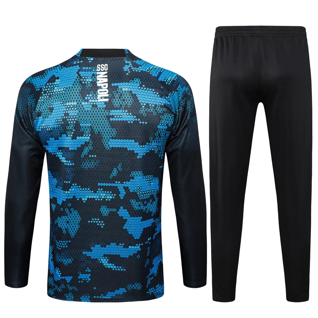 Conjunto Agasalho Treino Napoli 24/25 Azul e Preto