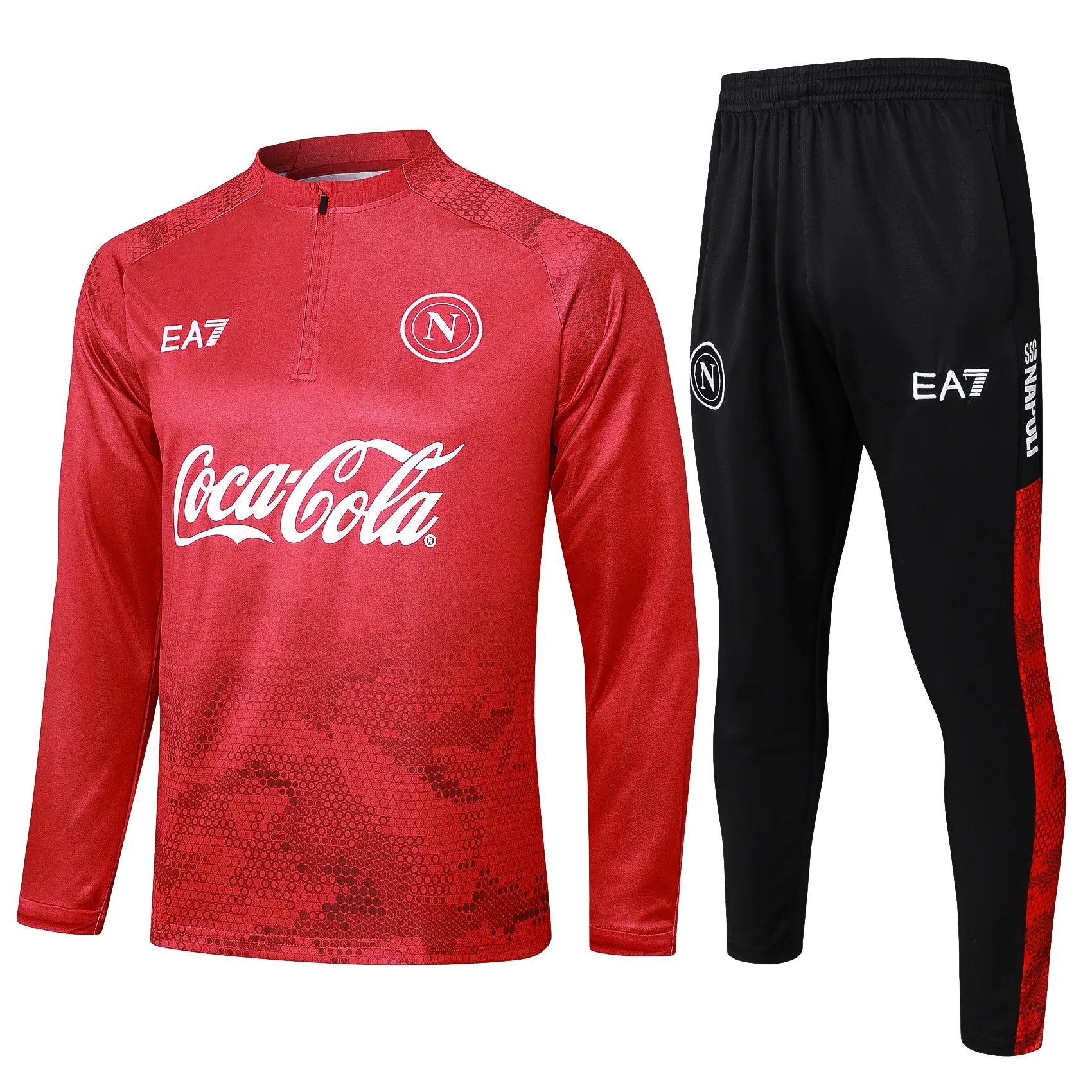Conjunto Agasalho Treino Napoli 24/25 Vermelho