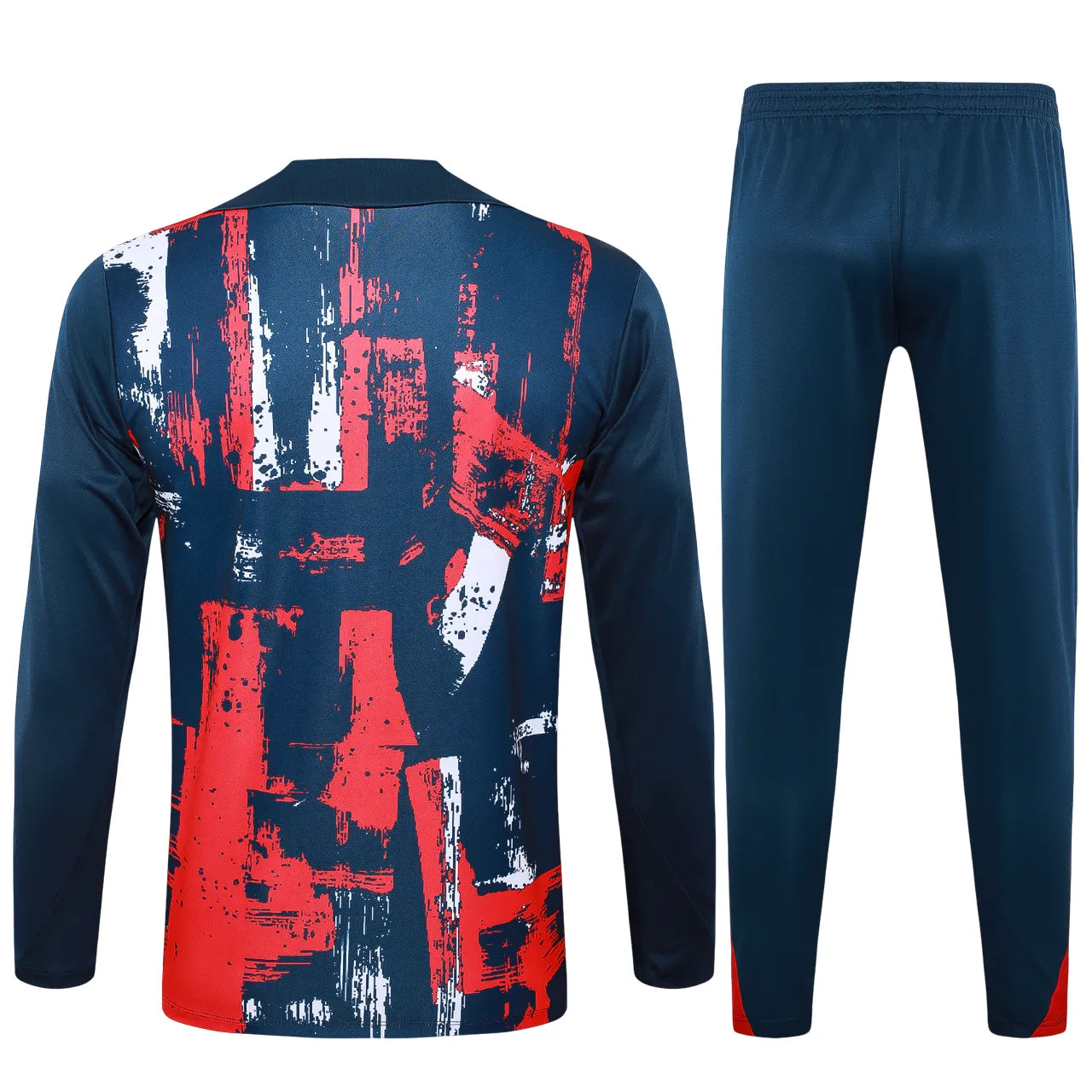 Conjunto Agasalho Treino PSG 24/25 Azul e Vermelho