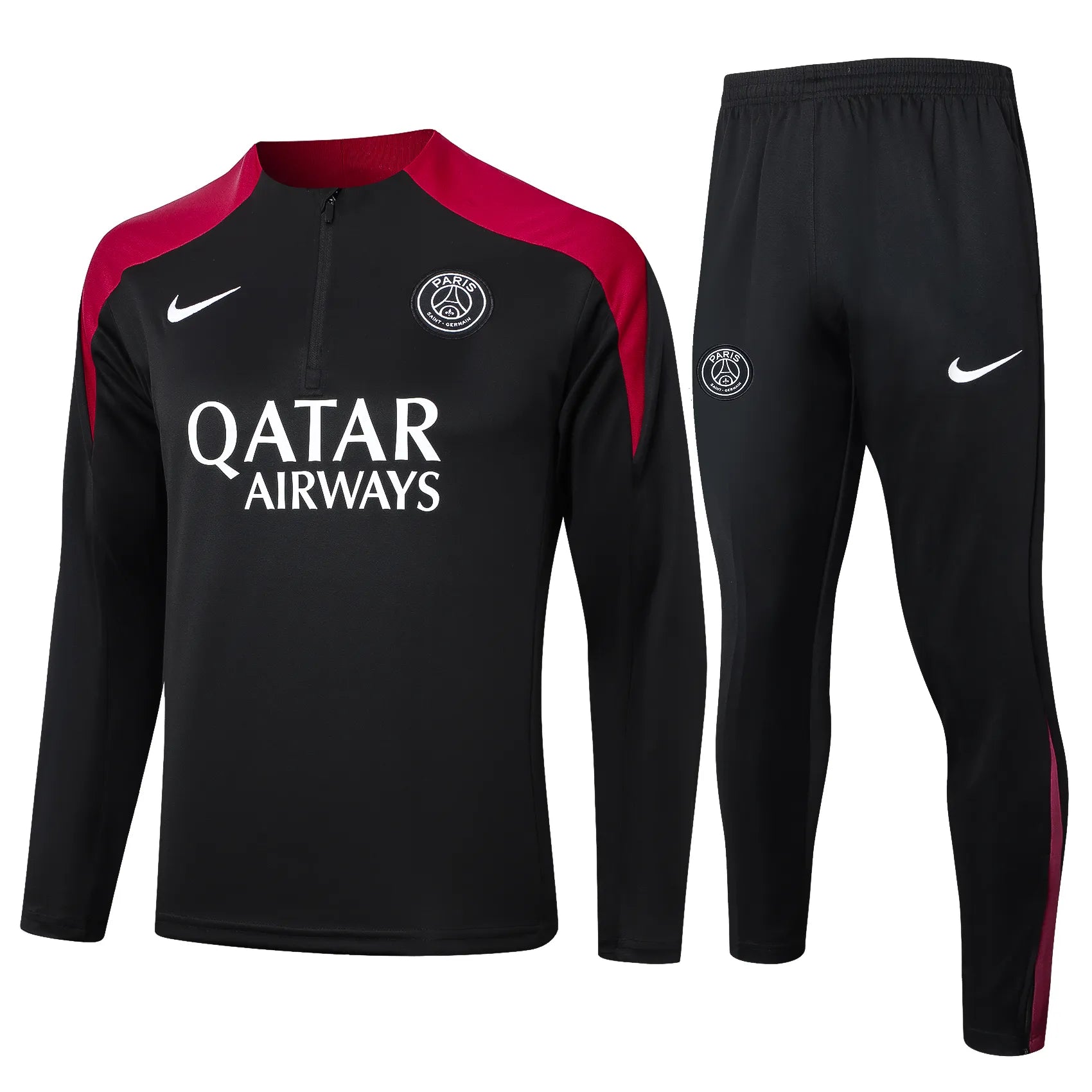 Conjunto Agasalho Treino PSG 24/25 Preto