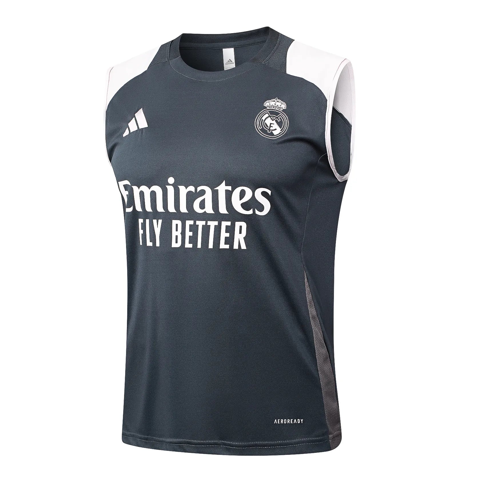 Conjunto Real Madrid Treino Regata 24/25 Cinza