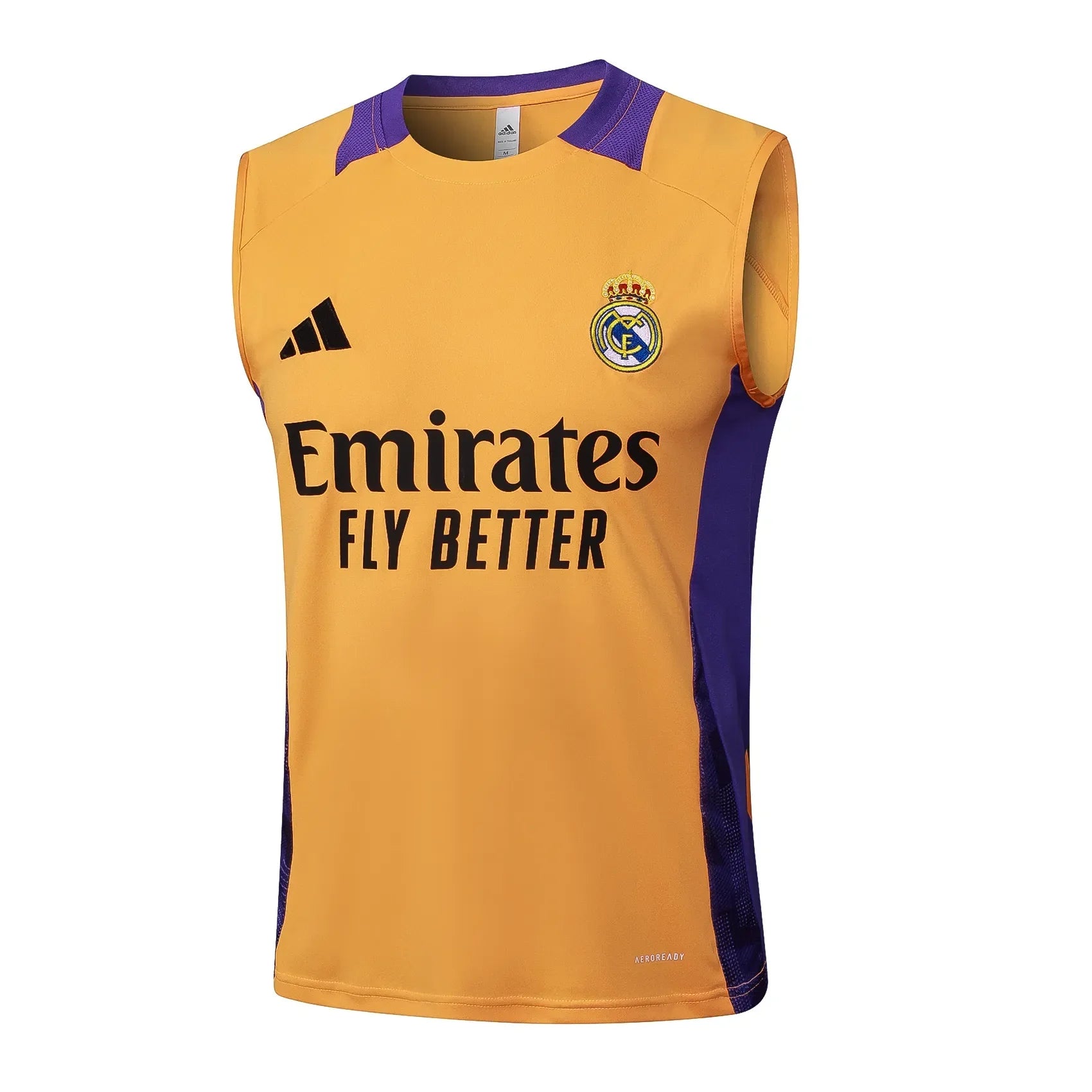 Conjunto Real Madrid Treino Regata 24/25 Laranja
