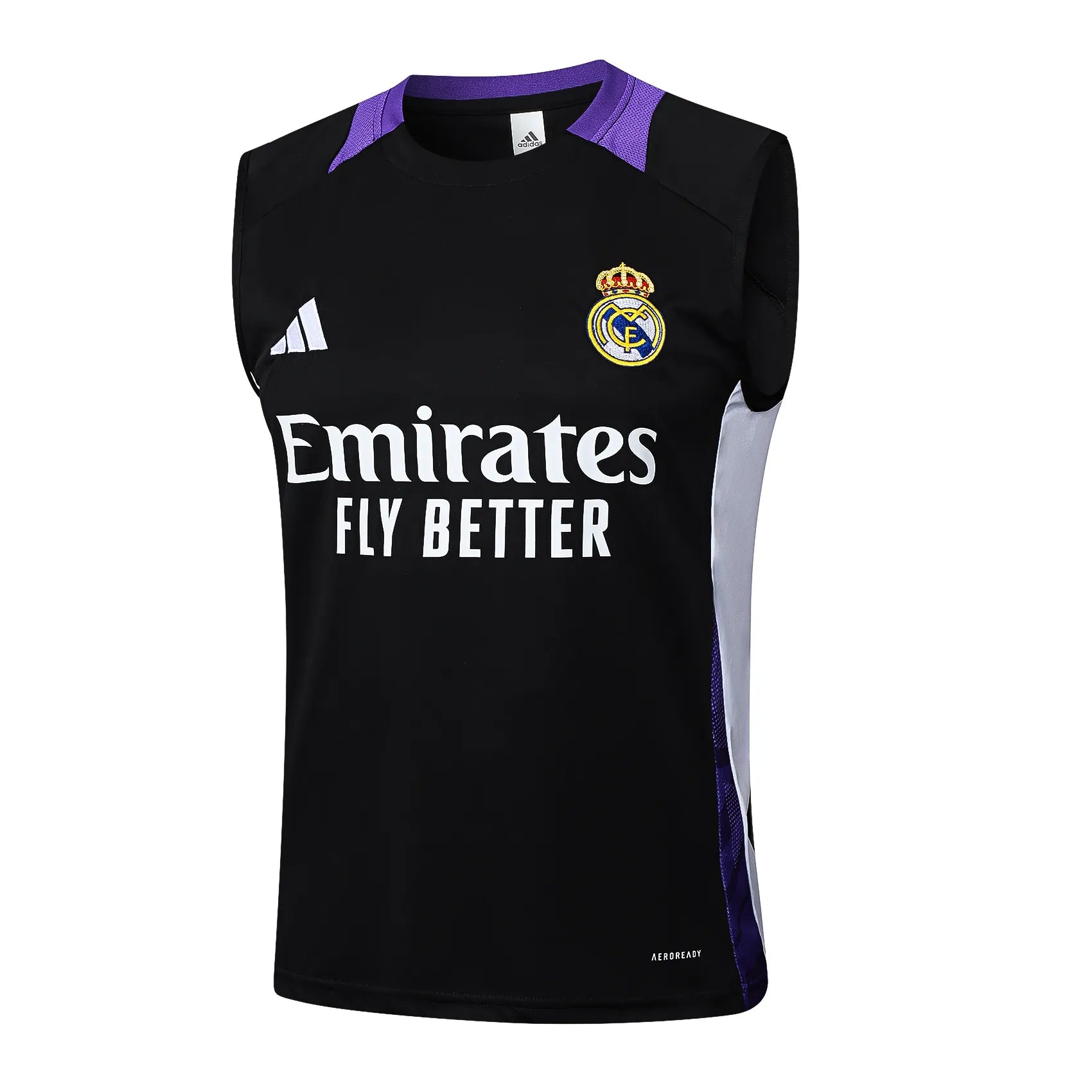 Conjunto Real Madrid Treino Regata 24/25 Preto