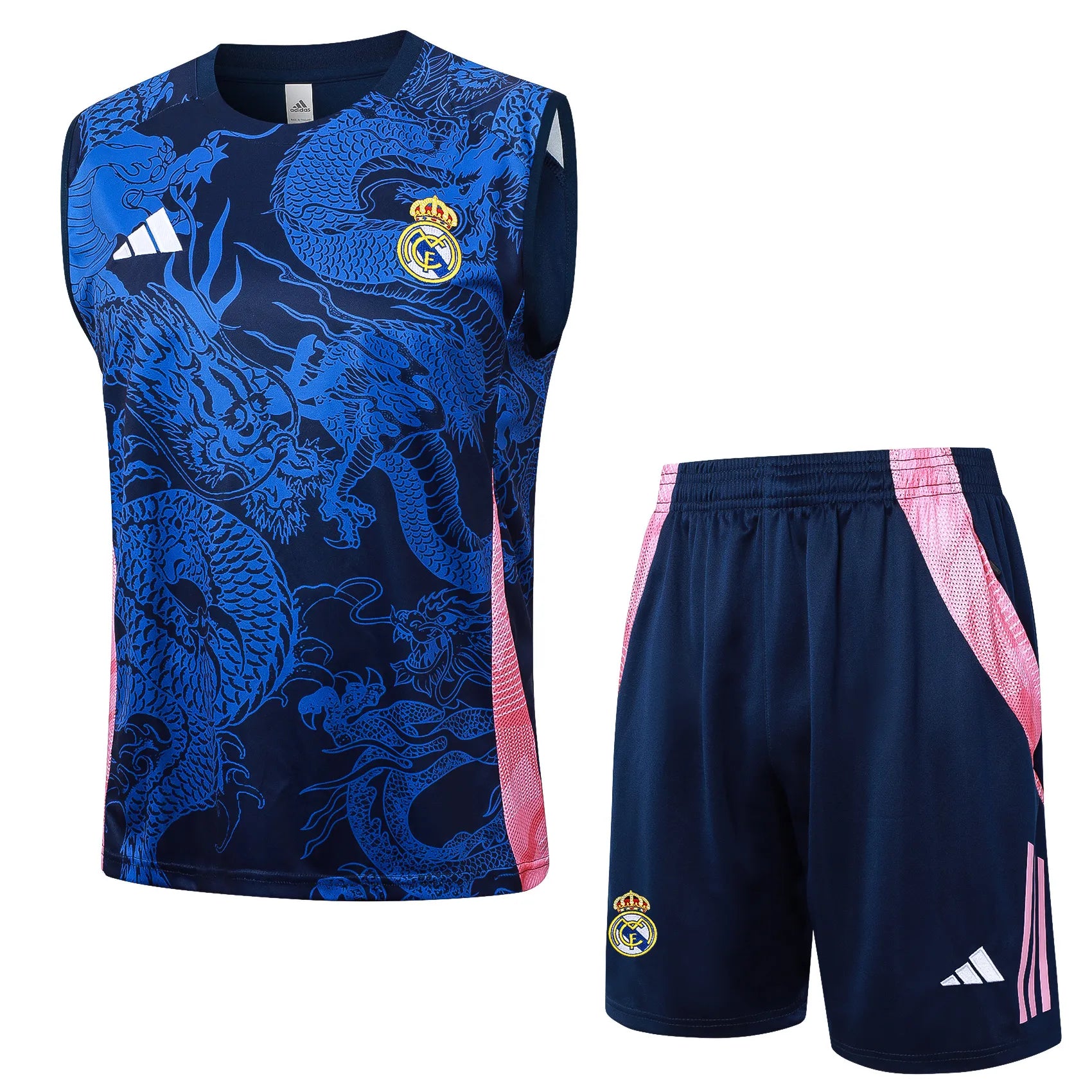 Conjunto Real Madrid Treino Regata 24/25 Azul Dragão