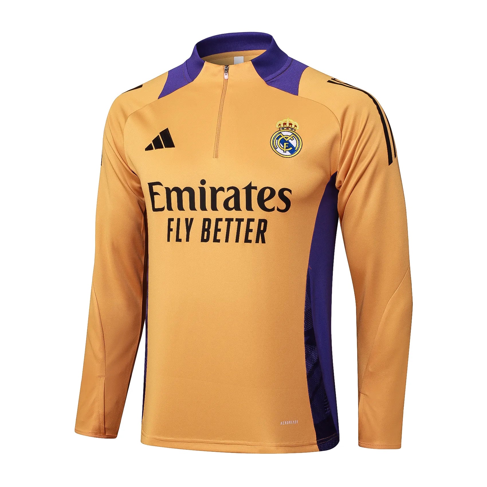 Conjunto Agasalho Treino Real Madrid 24/25 Laranja