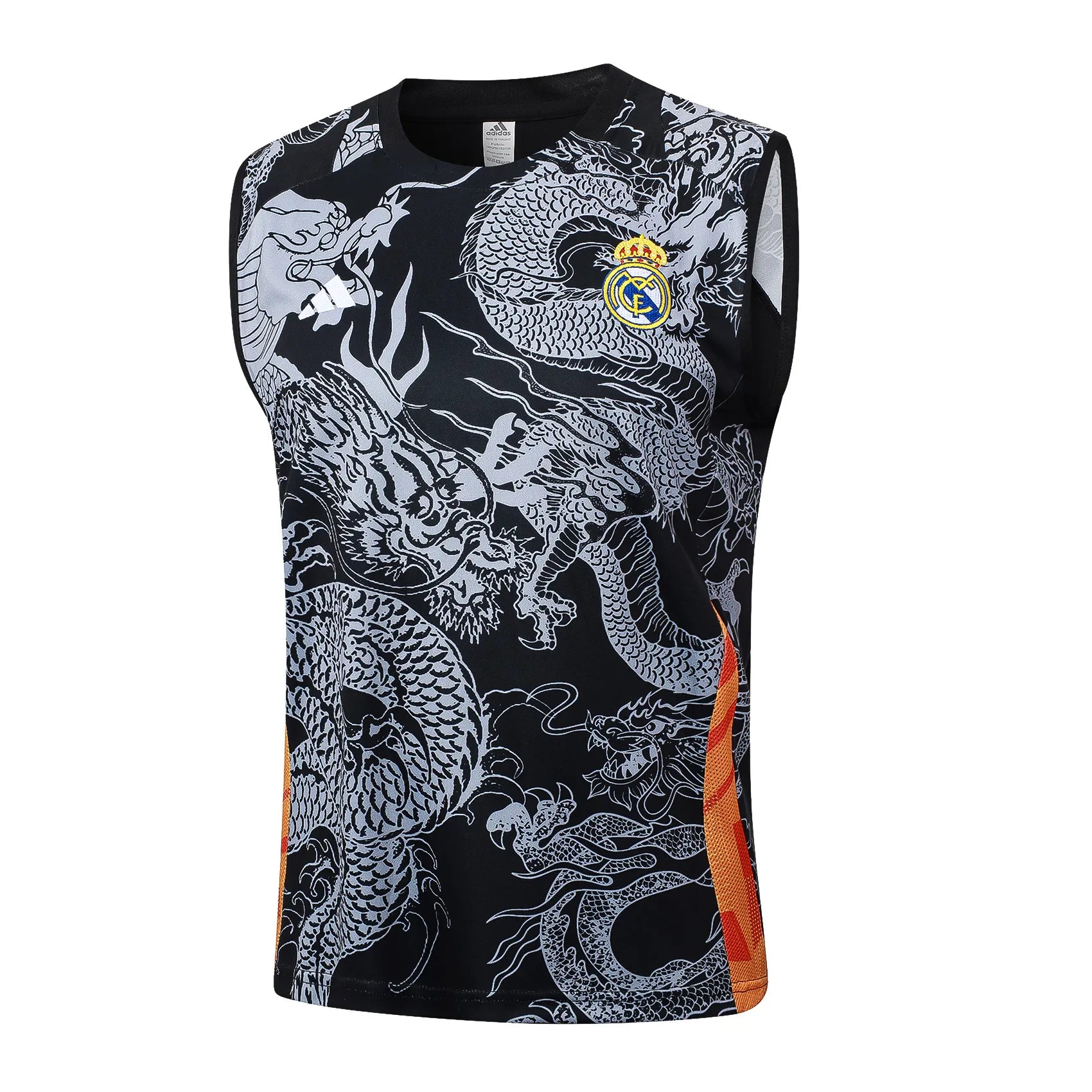 Conjunto Real Madrid Treino Regata 24/25 Cinza Dragão