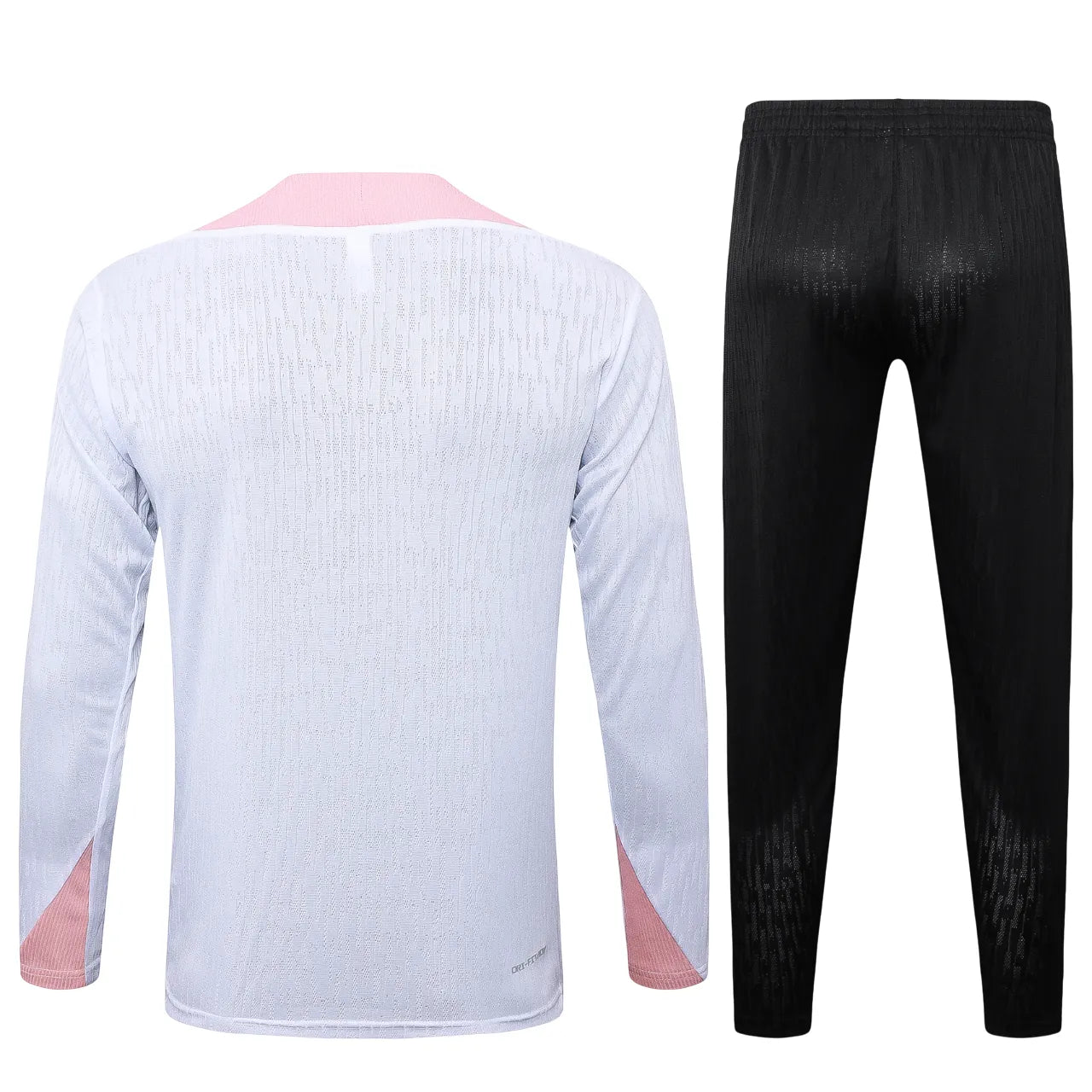 Conjunto Agasalho Treino PSG 24/25 Branco e Rosa
