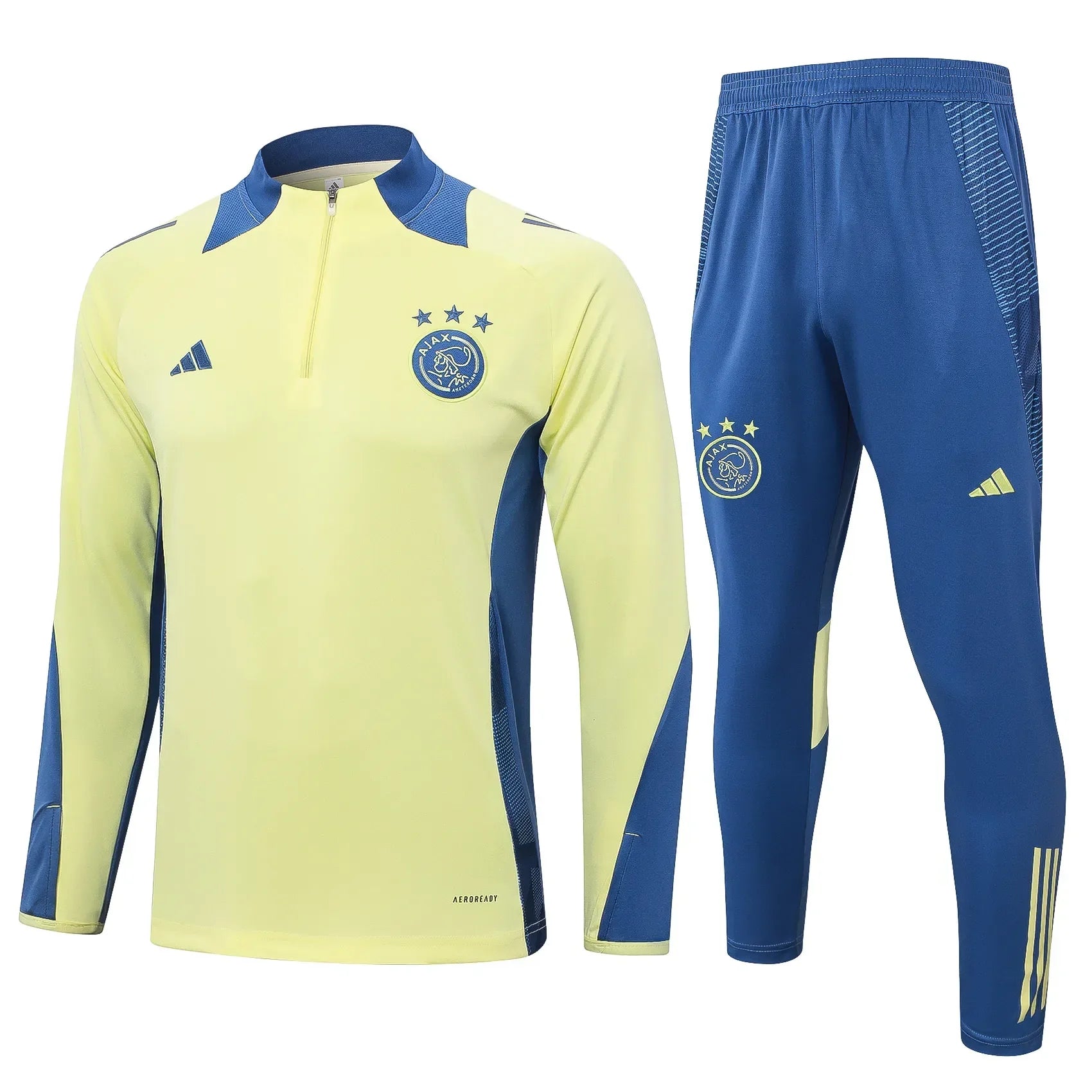 Conjunto Agasalho Treino Ajax 24/25 Amarelo