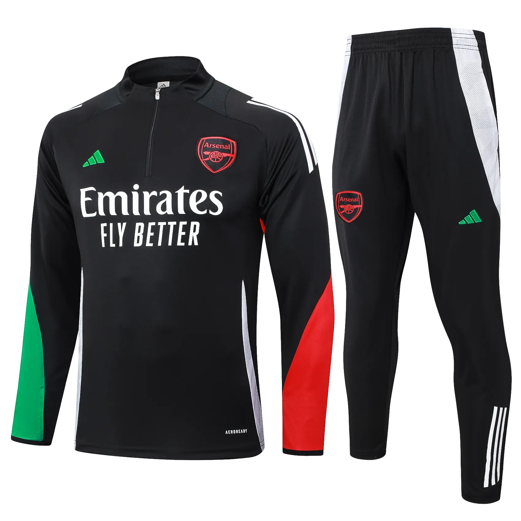 Conjunto Agasalho Treino Arsenal 24/25 Preto