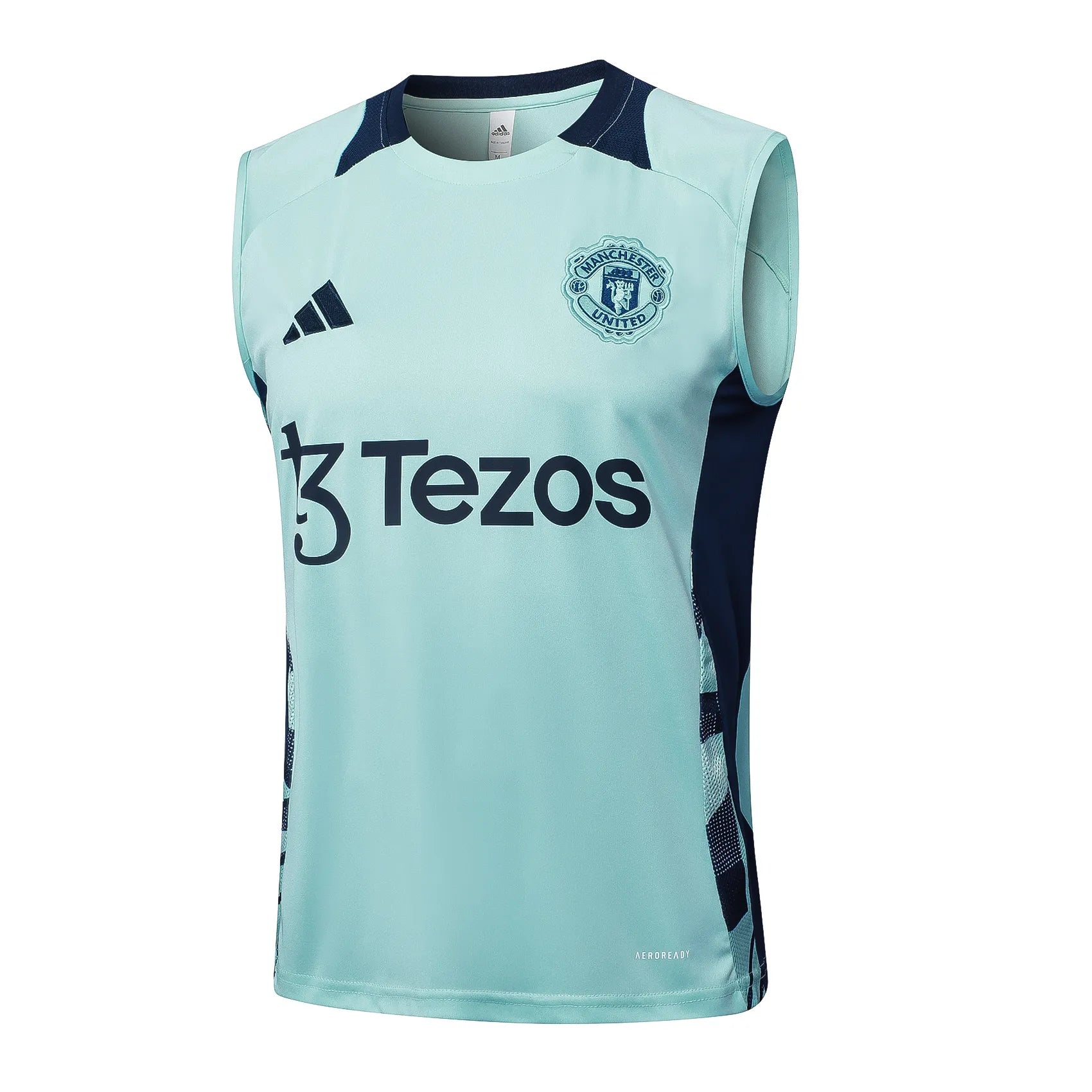 Conjunto Manchester United Treino Regata 24/25 Azul Turquesa