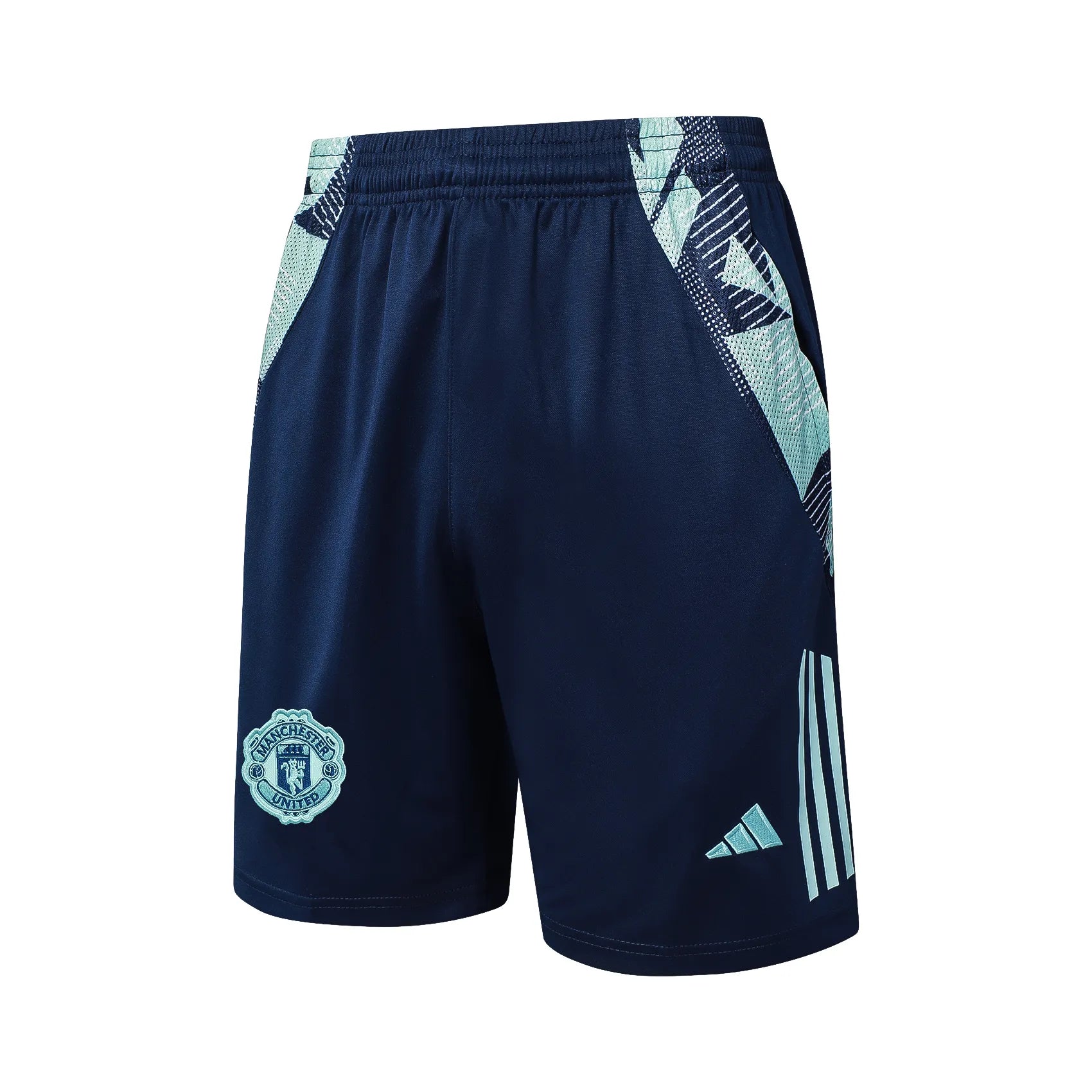 Conjunto Manchester United Treino Regata 24/25 Azul Turquesa