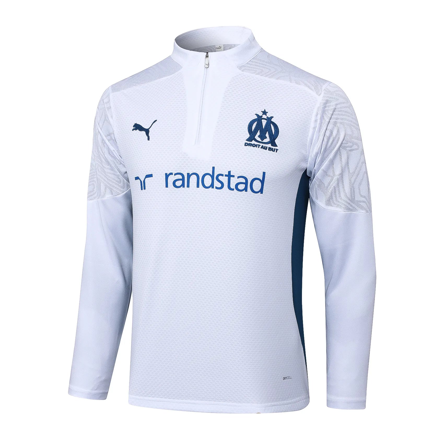 Conjunto Agasalho Treino Olympique de Marseille 24/25 Branco