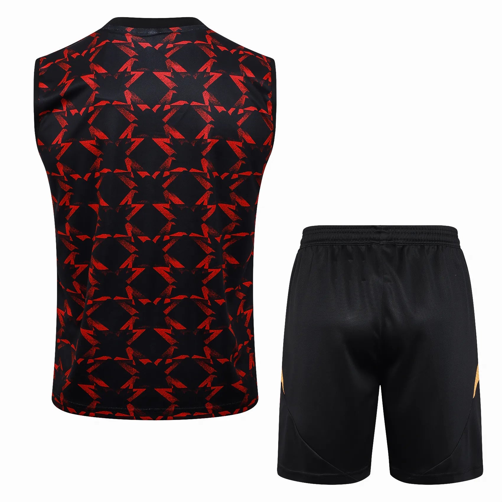 Conjunto Manchester United Treino Regata 24/25 Vermelho e Preto