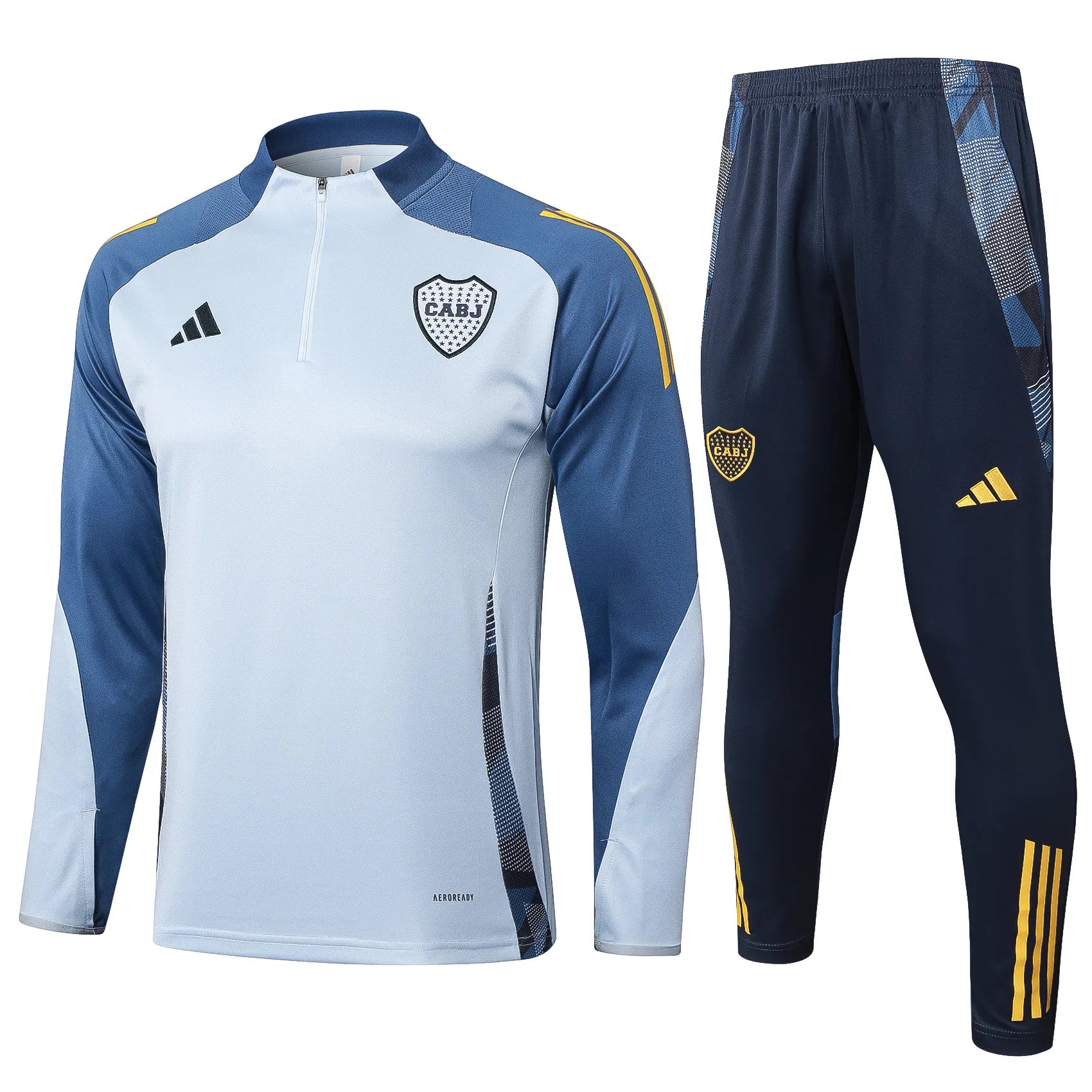Conjunto Agasalho Treino Boca Juniors 24/25 Azul Claro