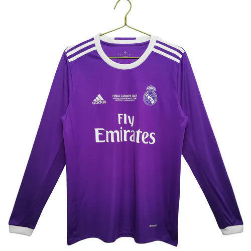 Camisa Retrô Manga Longa Real Madrid II 2016/2017